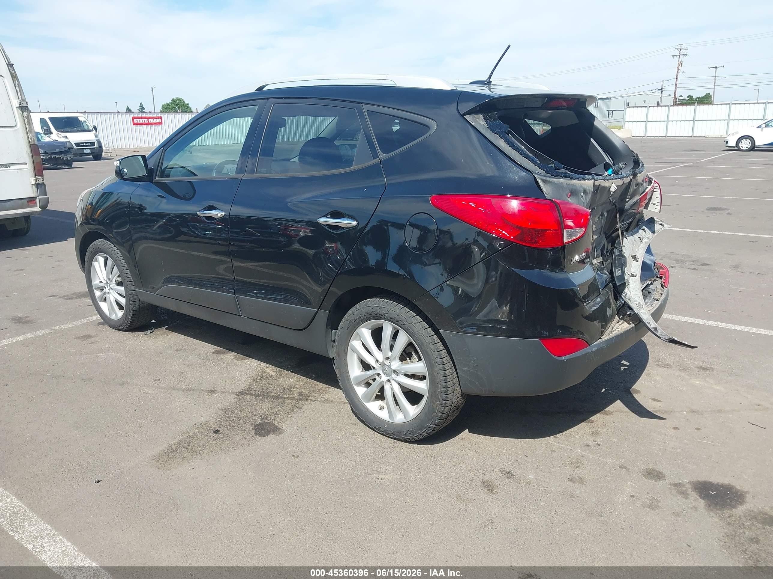 2010 Hyundai Tucson Limited Black vin: KM8JU3AC6AU041712