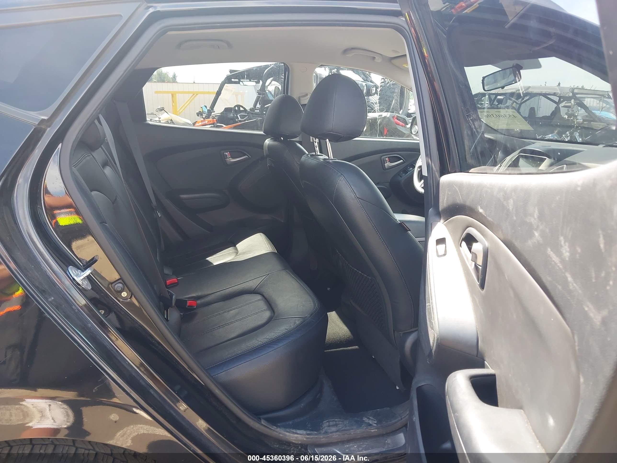 2010 Hyundai Tucson Limited Black vin: KM8JU3AC6AU041712