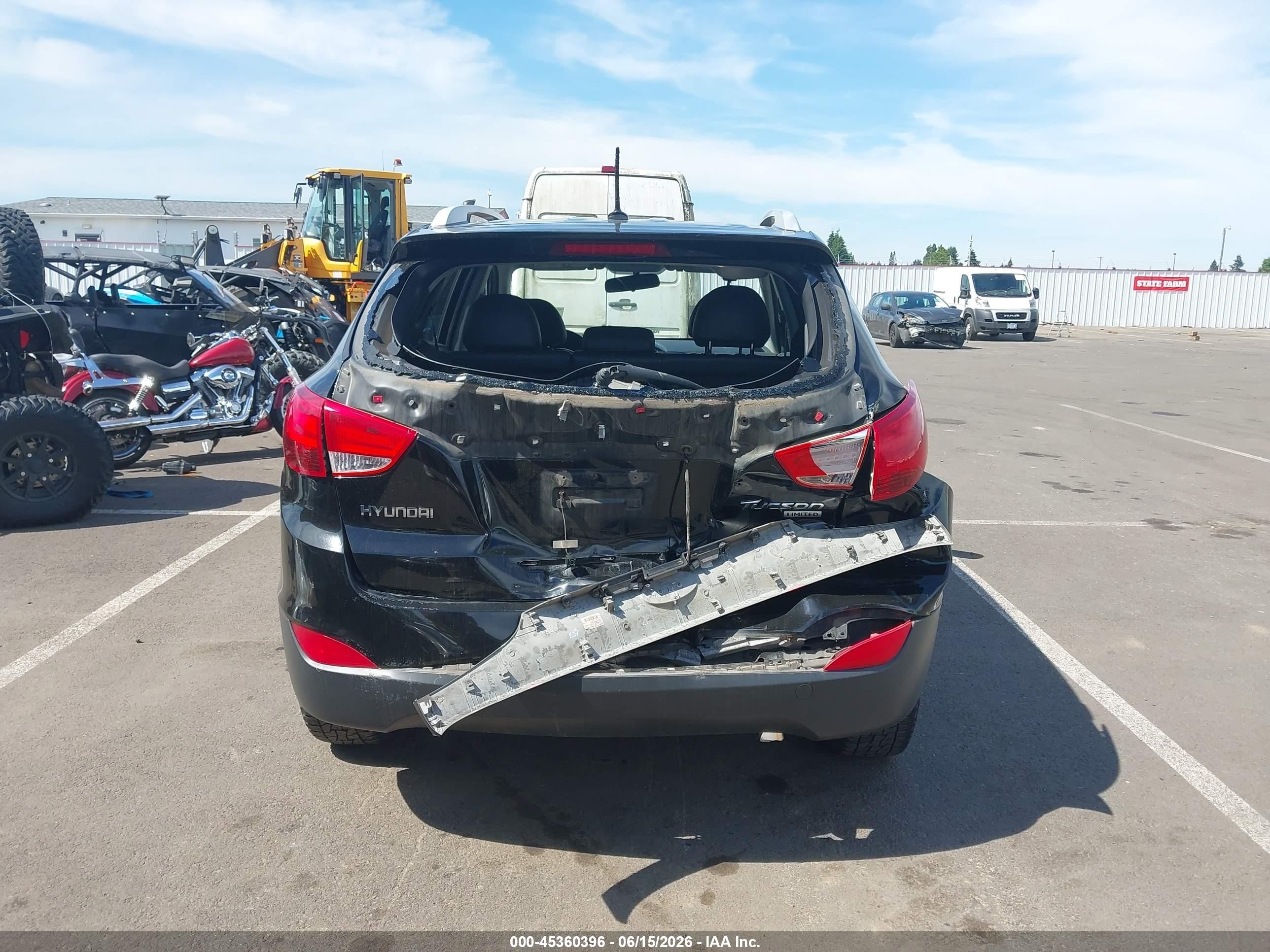 2010 Hyundai Tucson Limited Black vin: KM8JU3AC6AU041712