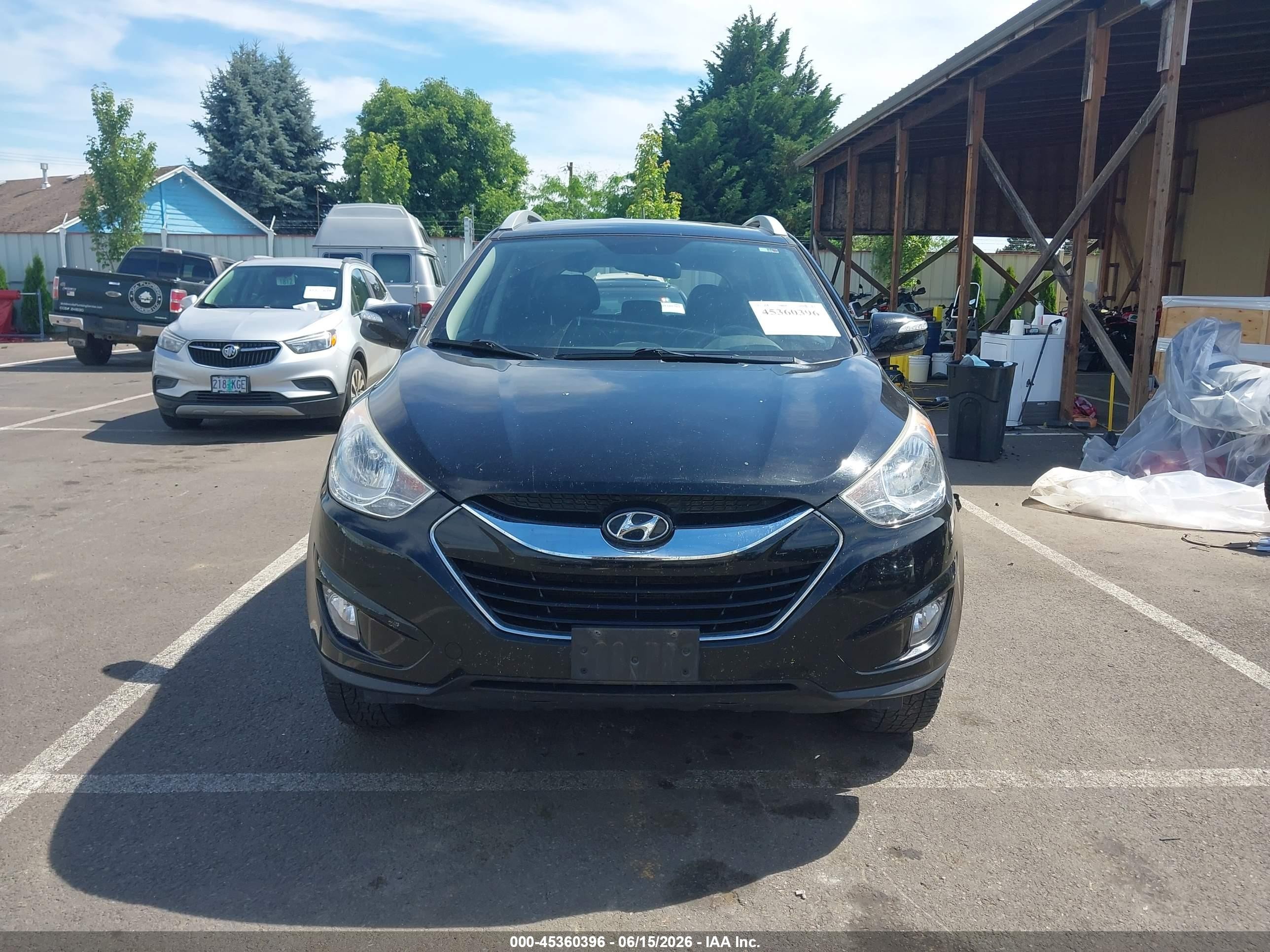 2010 Hyundai Tucson Limited Black vin: KM8JU3AC6AU041712
