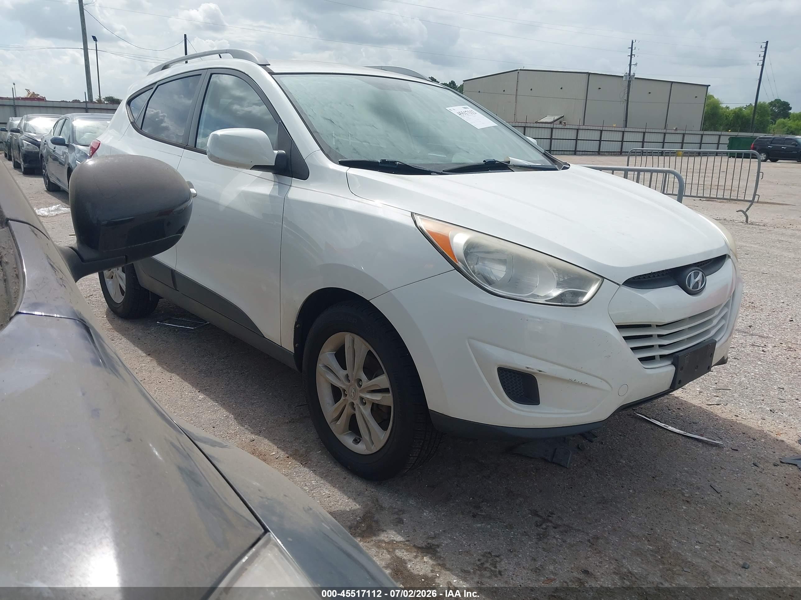 2010 Hyundai Tucson Gls White vin: KM8JU3AC6AU088741
