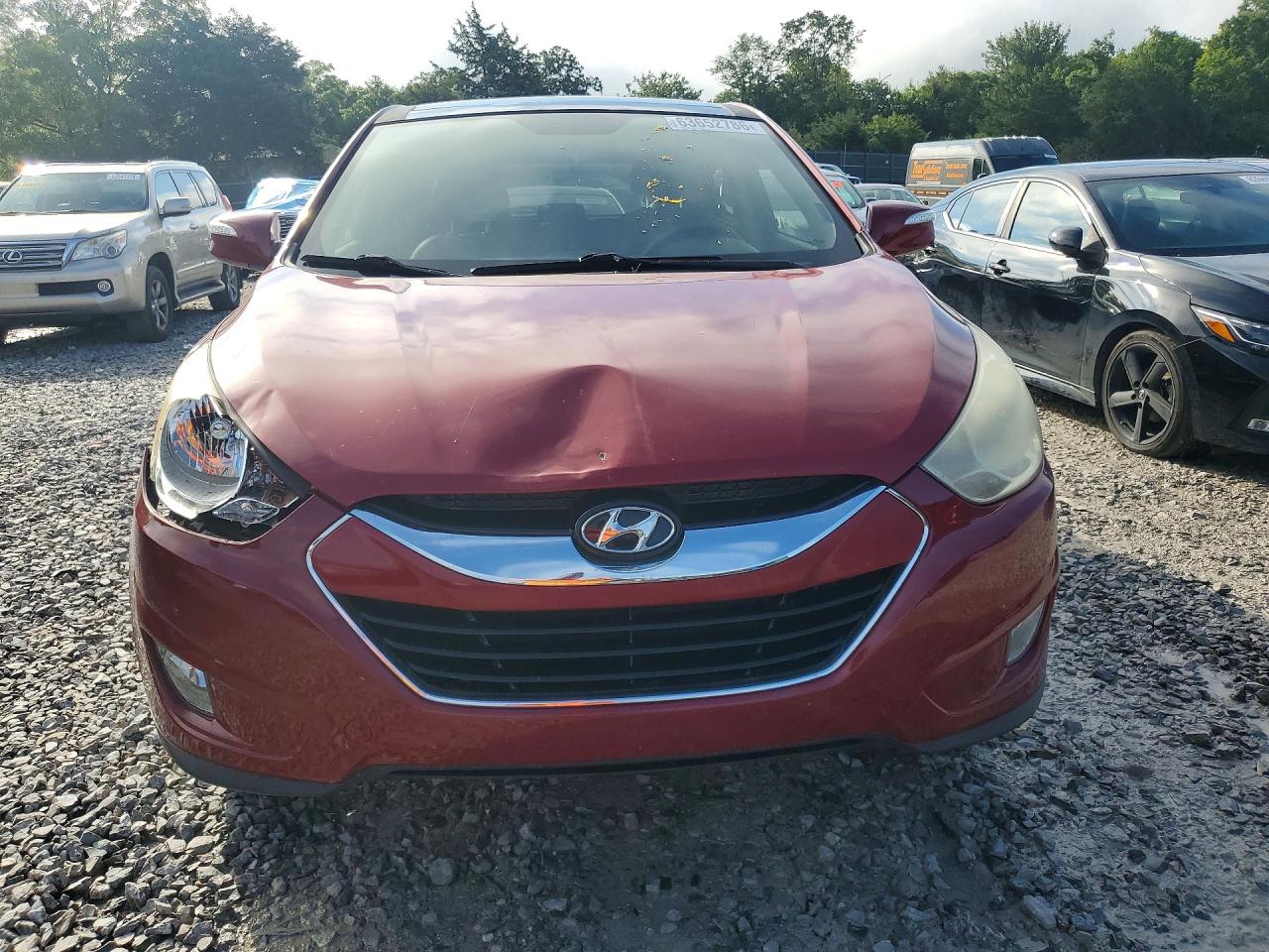 2011 Hyundai Tucson Limited Maroon vin: KM8JU3AC6BU170440