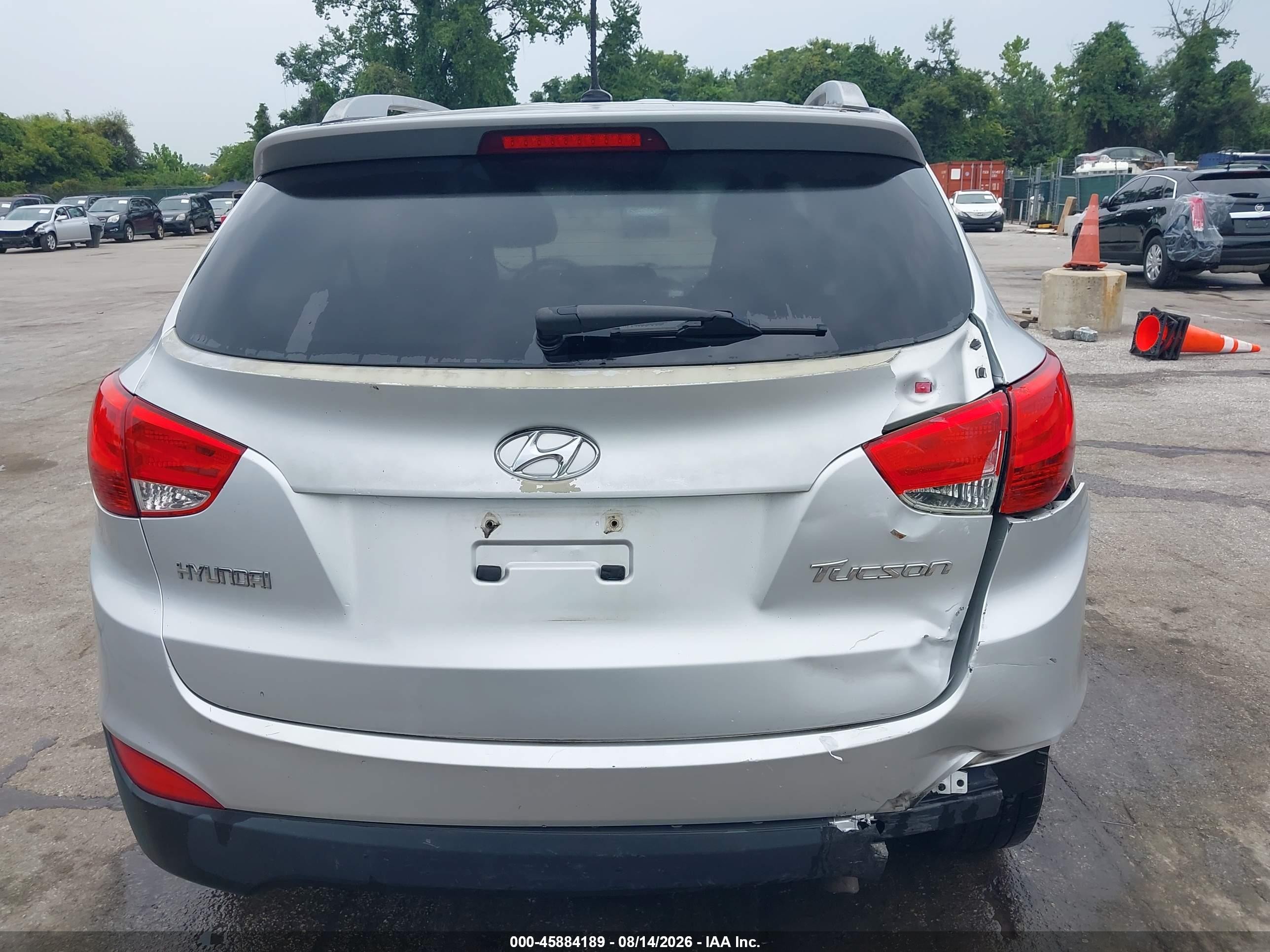 2011 Hyundai Tucson Gls Silver vin: KM8JU3AC6BU192504