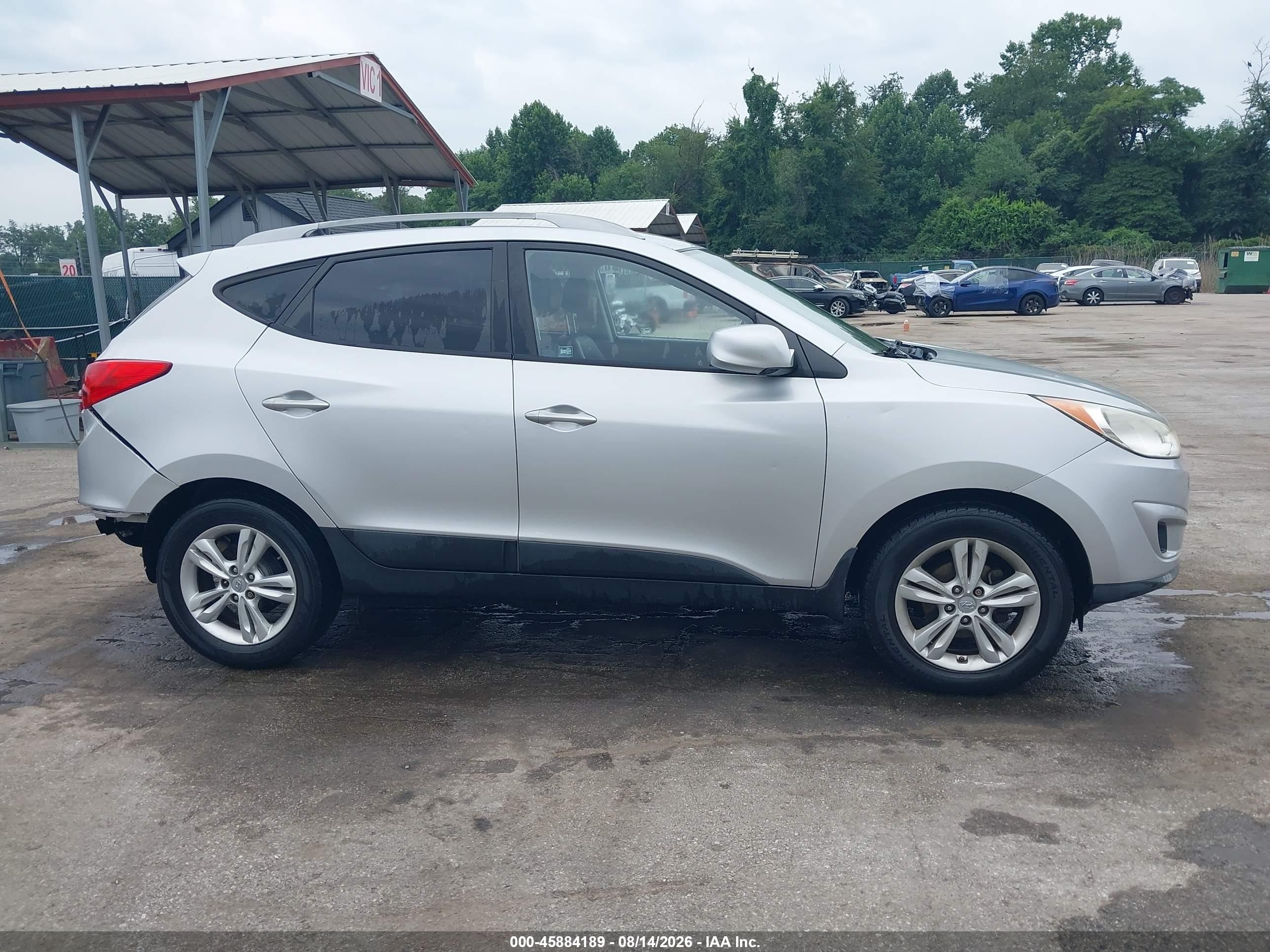 2011 Hyundai Tucson Gls Silver vin: KM8JU3AC6BU192504