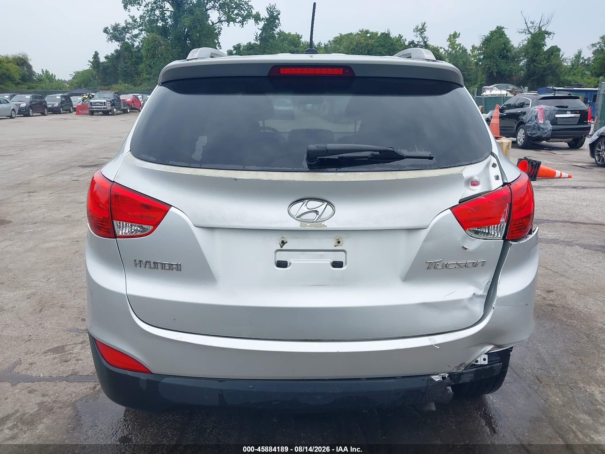 2011 Hyundai Tucson Gls Silver vin: KM8JU3AC6BU192504