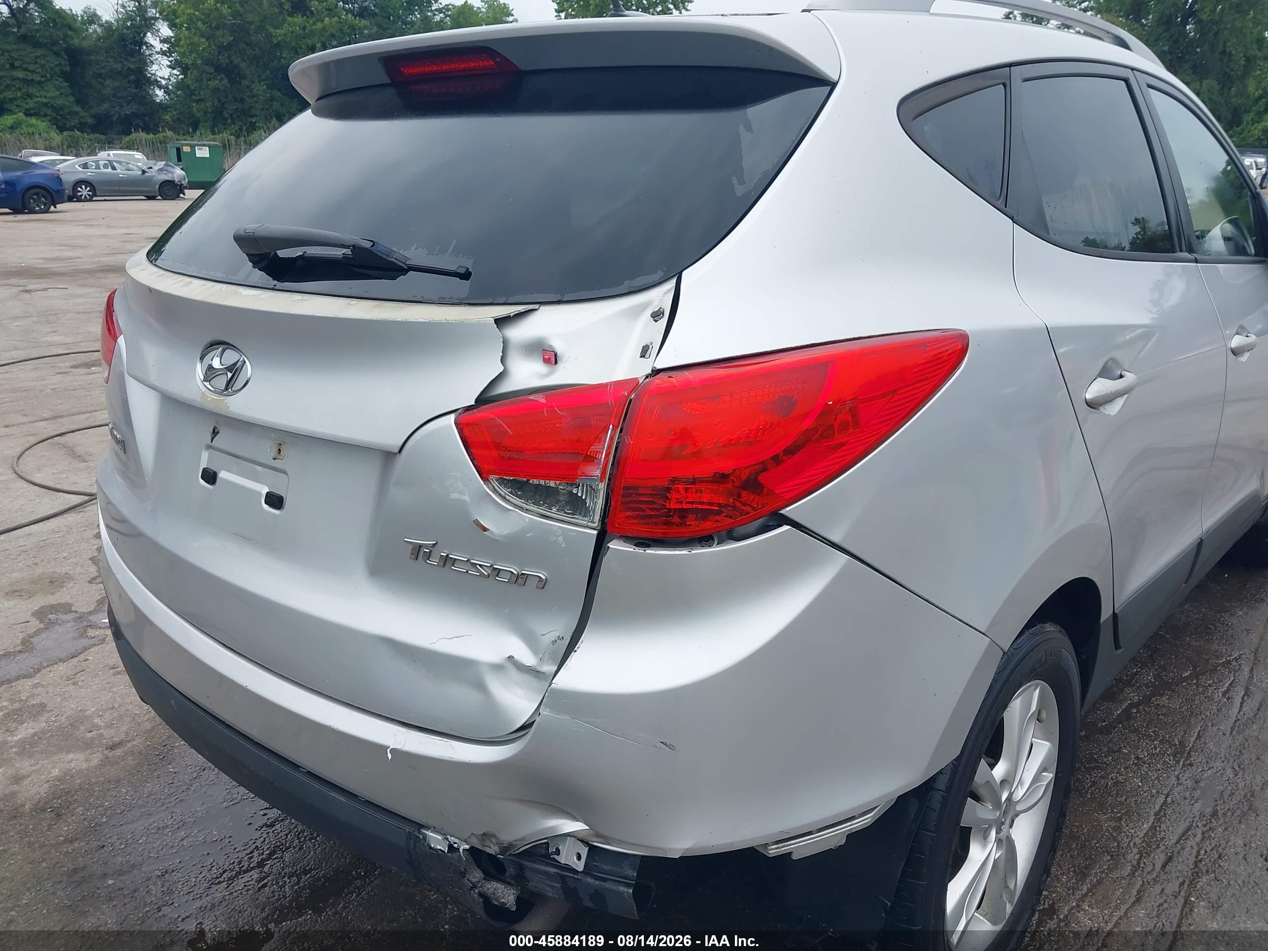 2011 Hyundai Tucson Gls Silver vin: KM8JU3AC6BU192504
