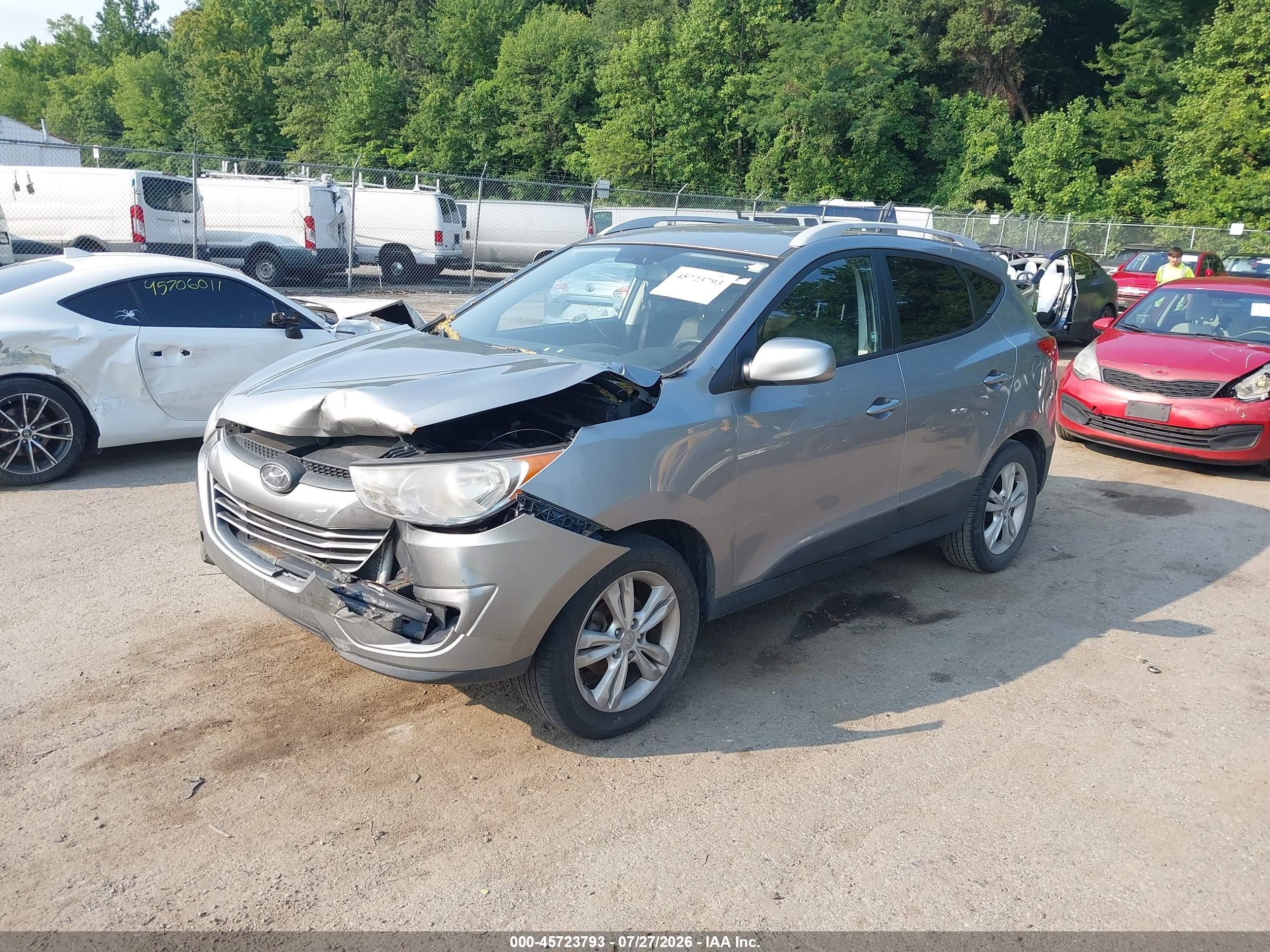 2011 Hyundai Tucson Gls Silver vin: KM8JU3AC6BU277715