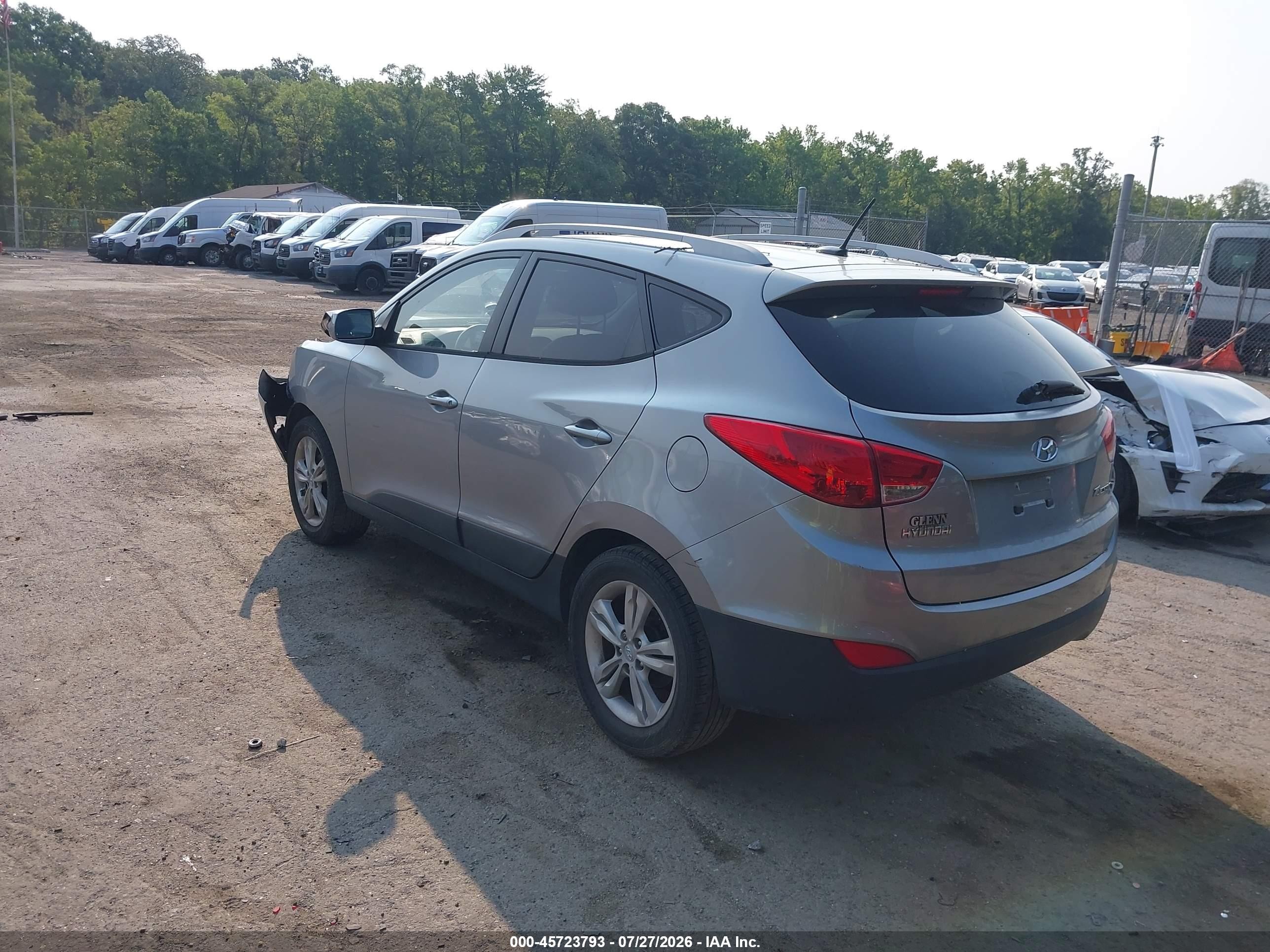 2011 Hyundai Tucson Gls Silver vin: KM8JU3AC6BU277715