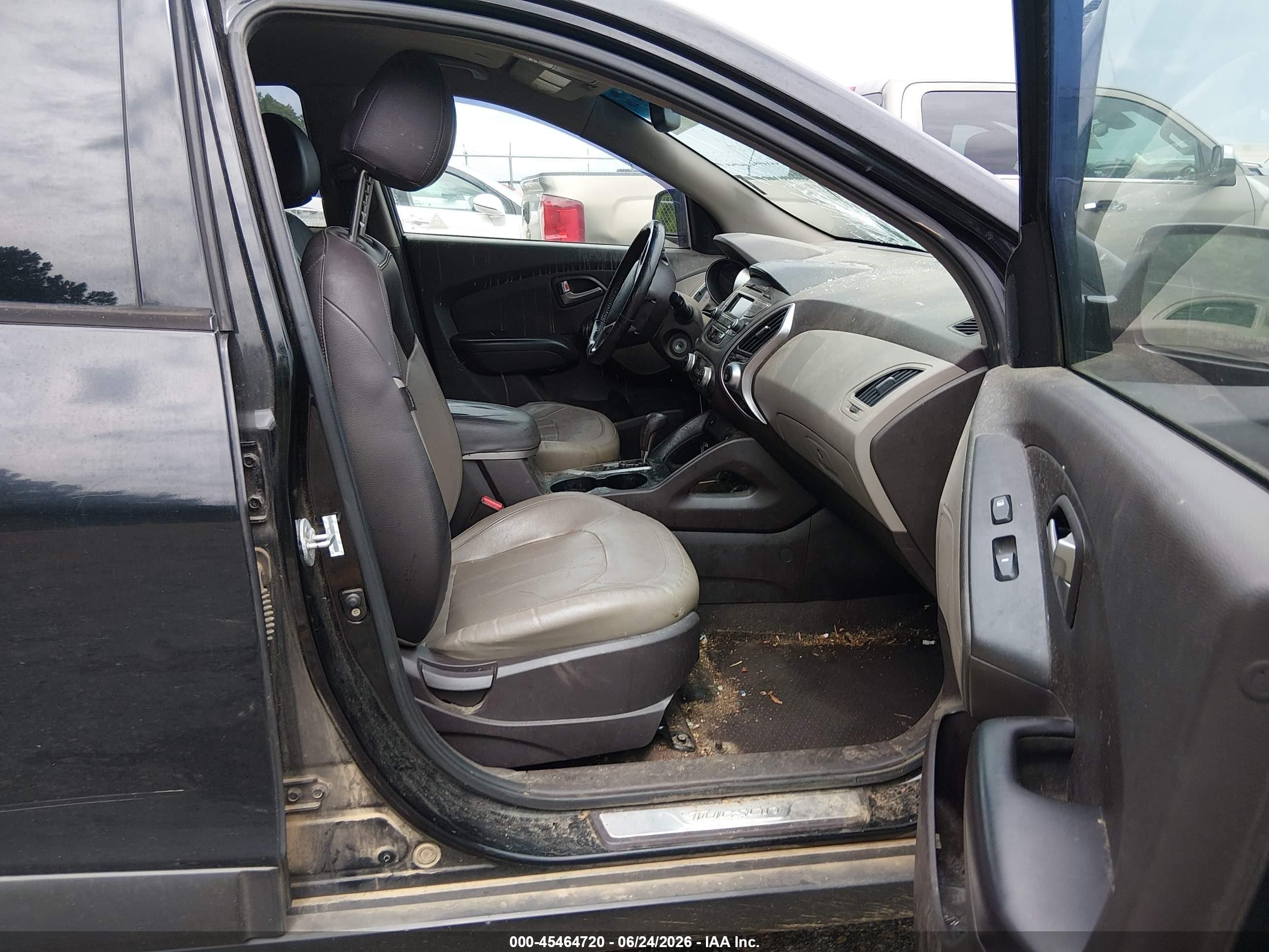 2011 Hyundai Tucson Limited Black vin: KM8JU3AC6BU297544