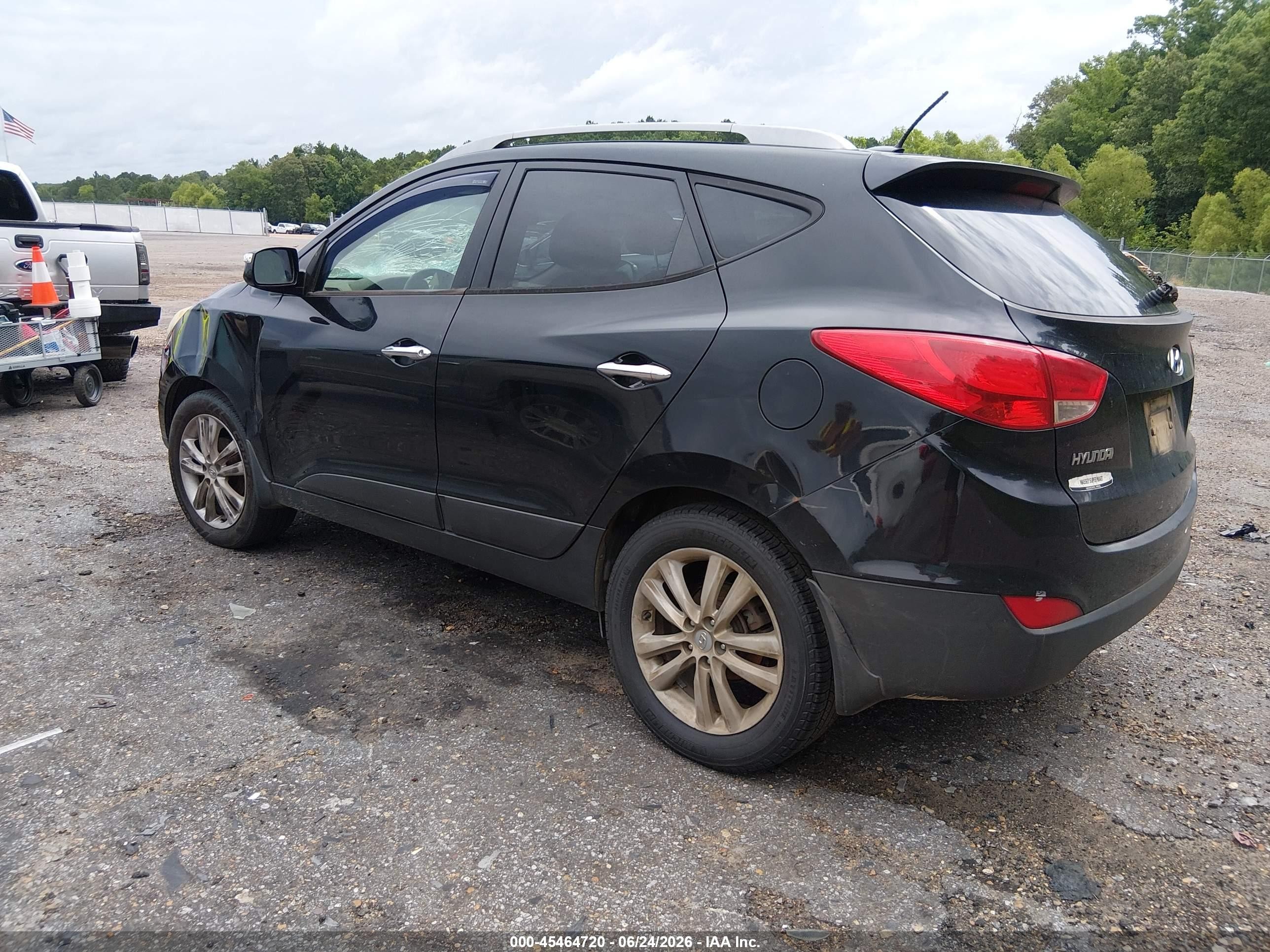 2011 Hyundai Tucson Limited Black vin: KM8JU3AC6BU297544