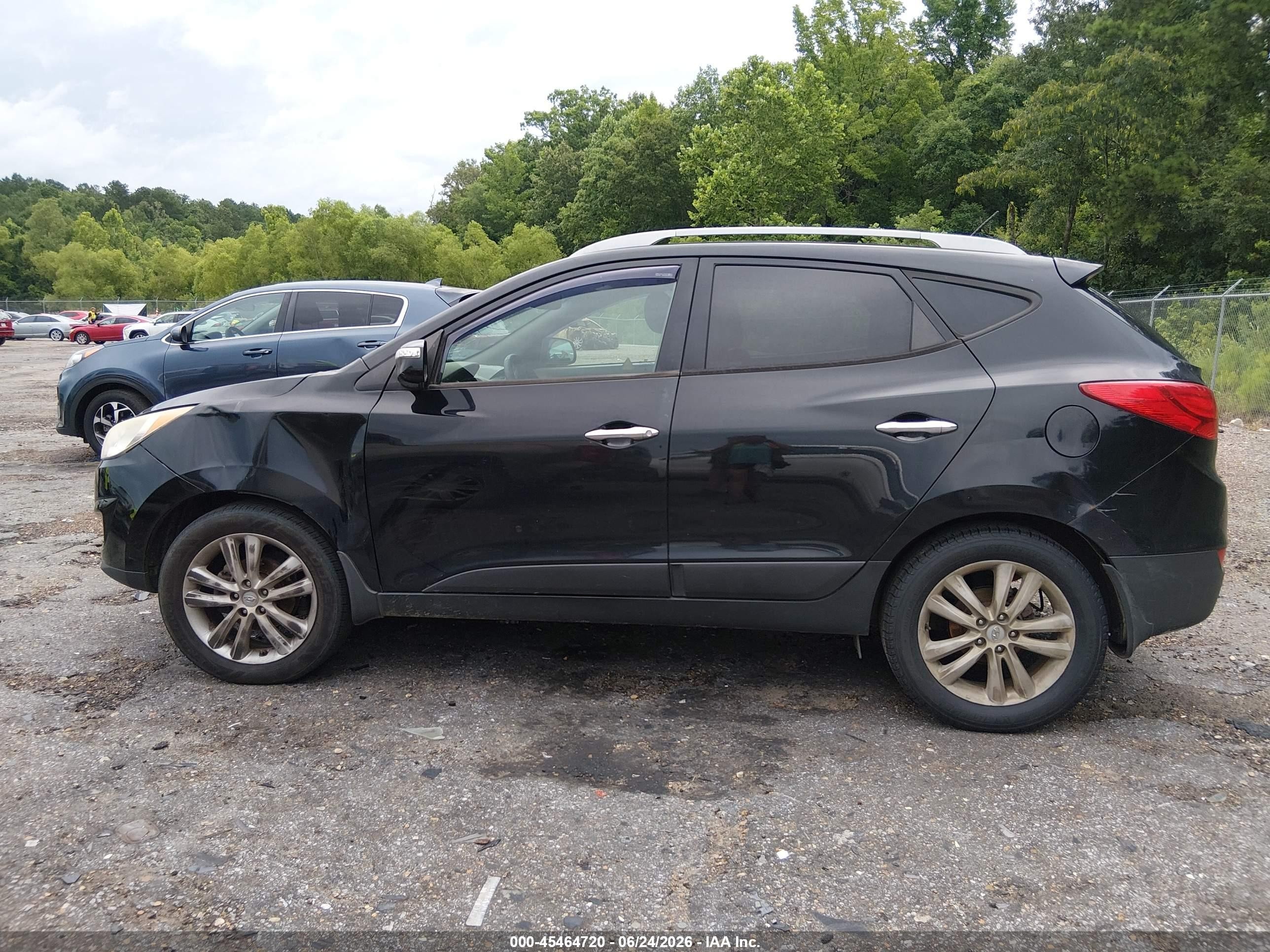 2011 Hyundai Tucson Limited Black vin: KM8JU3AC6BU297544