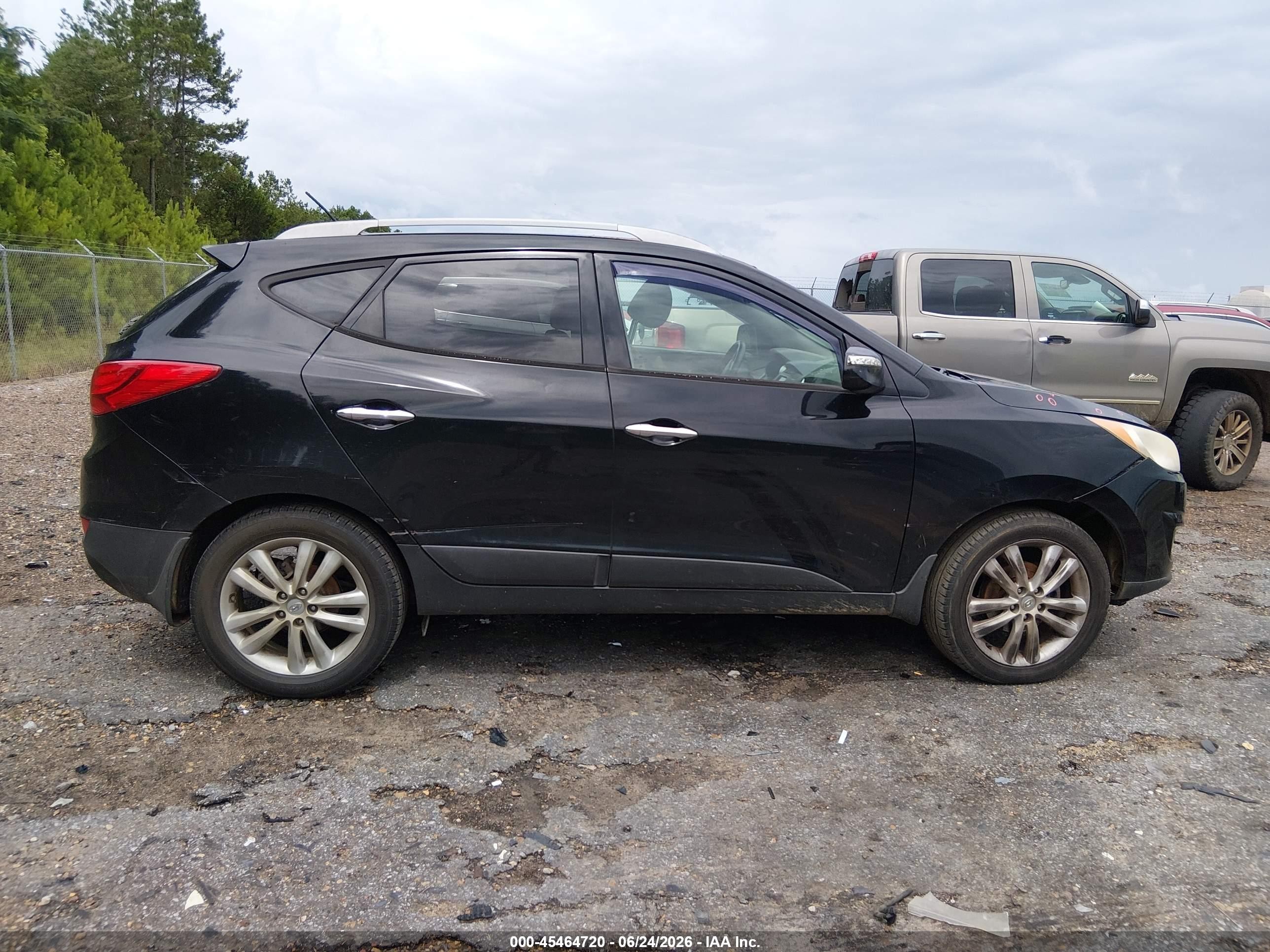 2011 Hyundai Tucson Limited Black vin: KM8JU3AC6BU297544