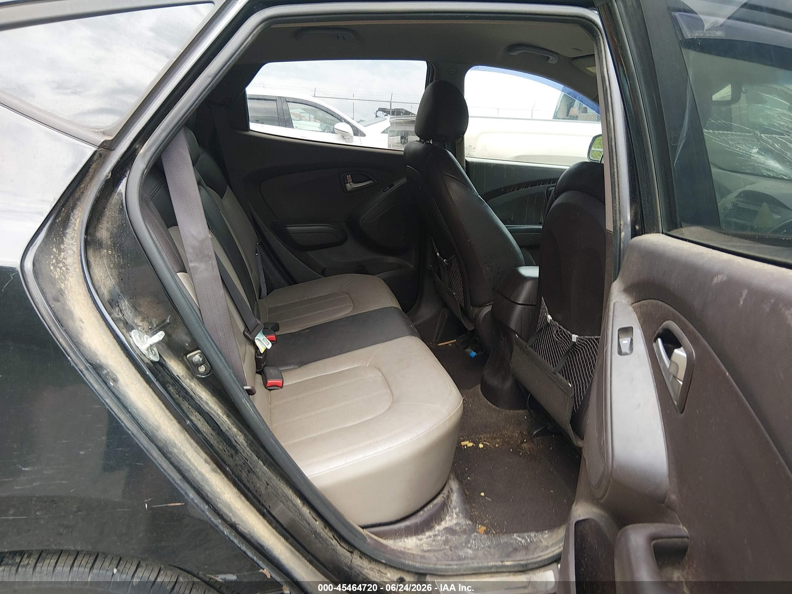 2011 Hyundai Tucson Limited Black vin: KM8JU3AC6BU297544