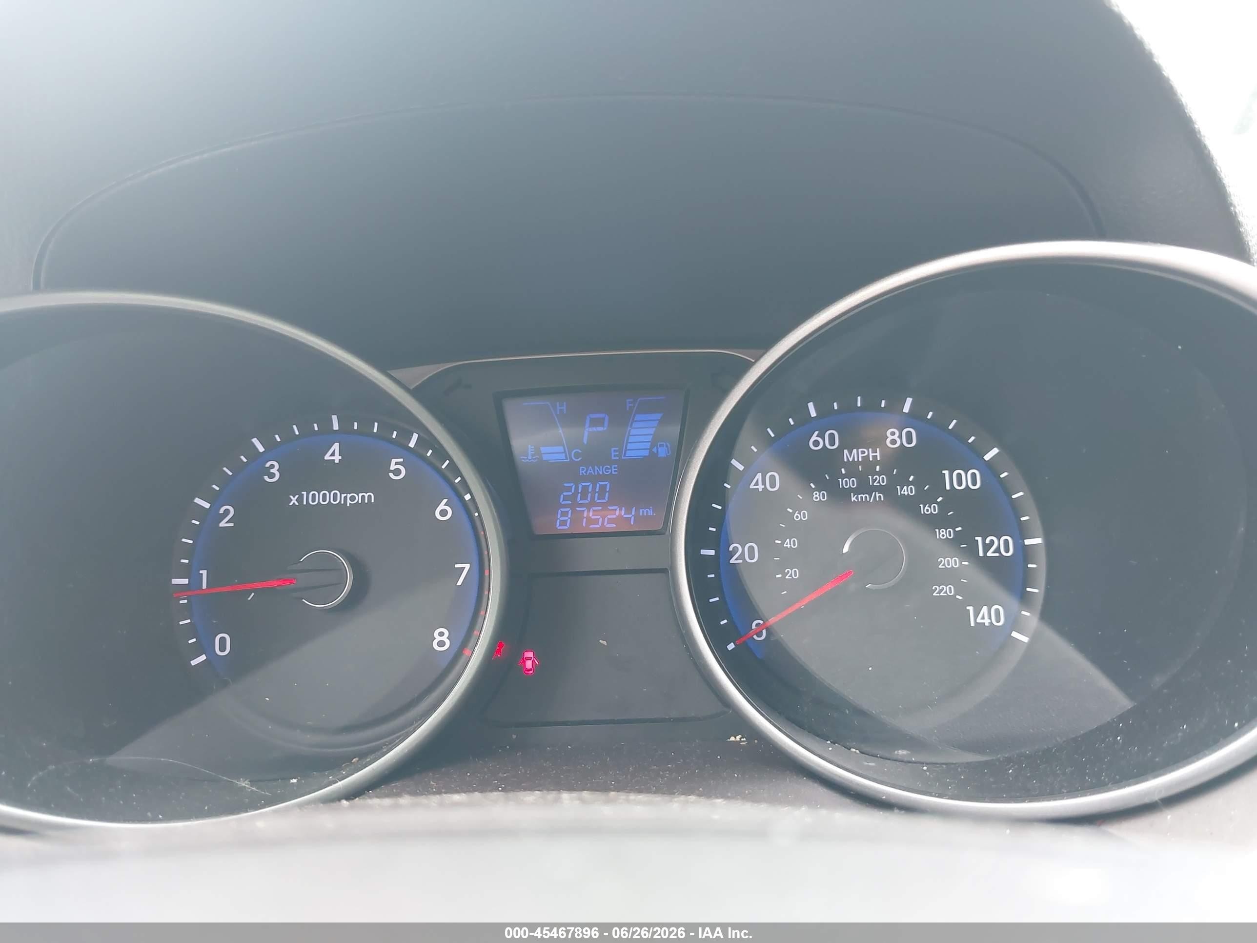 2012 Hyundai Tucson Gls Light Blue vin: KM8JU3AC6CU337087