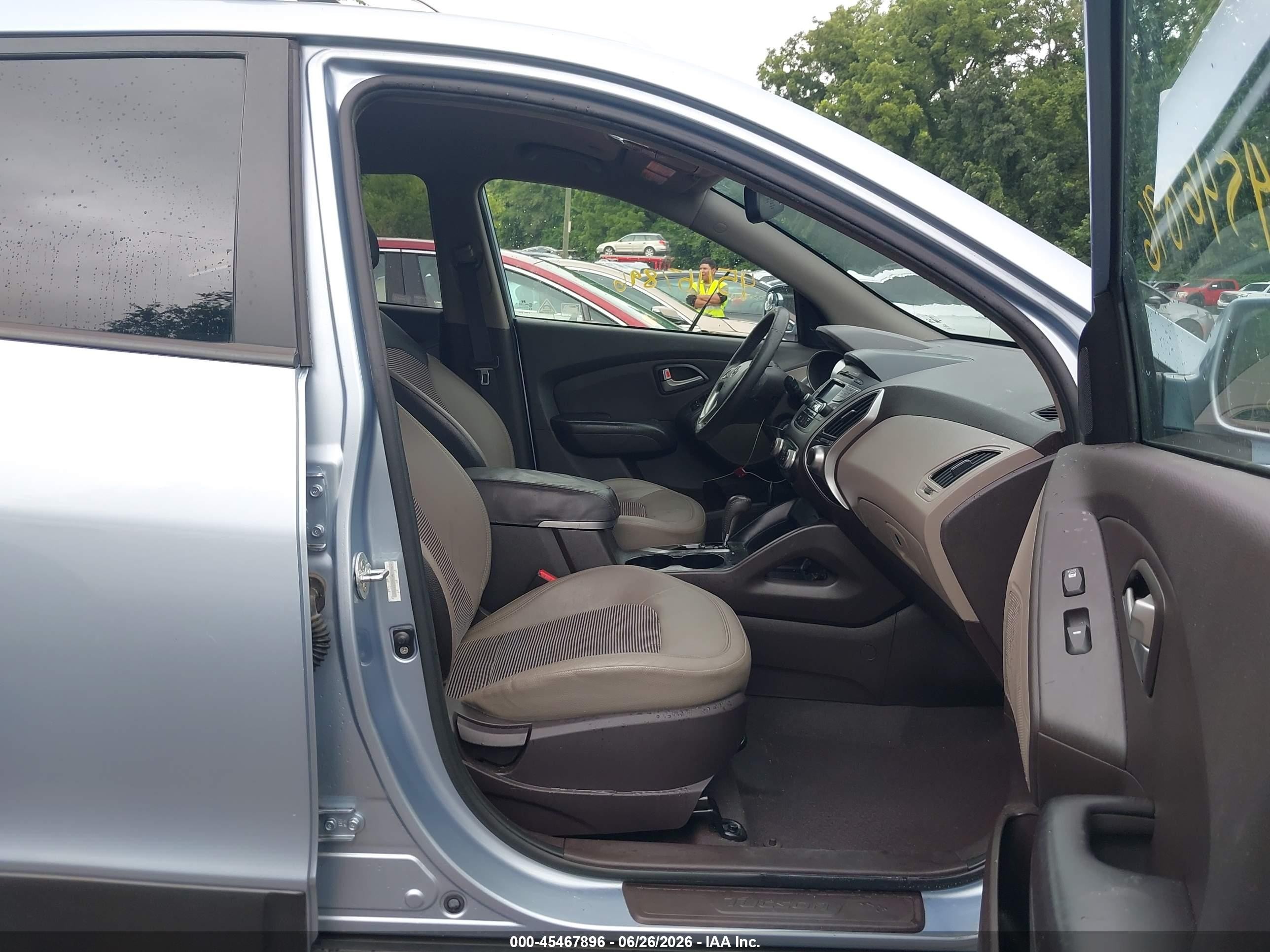 2012 Hyundai Tucson Gls Light Blue vin: KM8JU3AC6CU337087