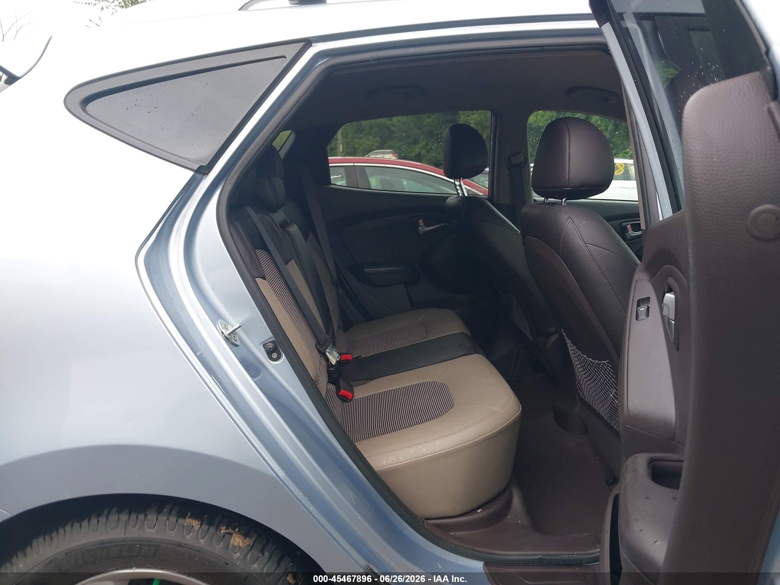 2012 Hyundai Tucson Gls Light Blue vin: KM8JU3AC6CU337087