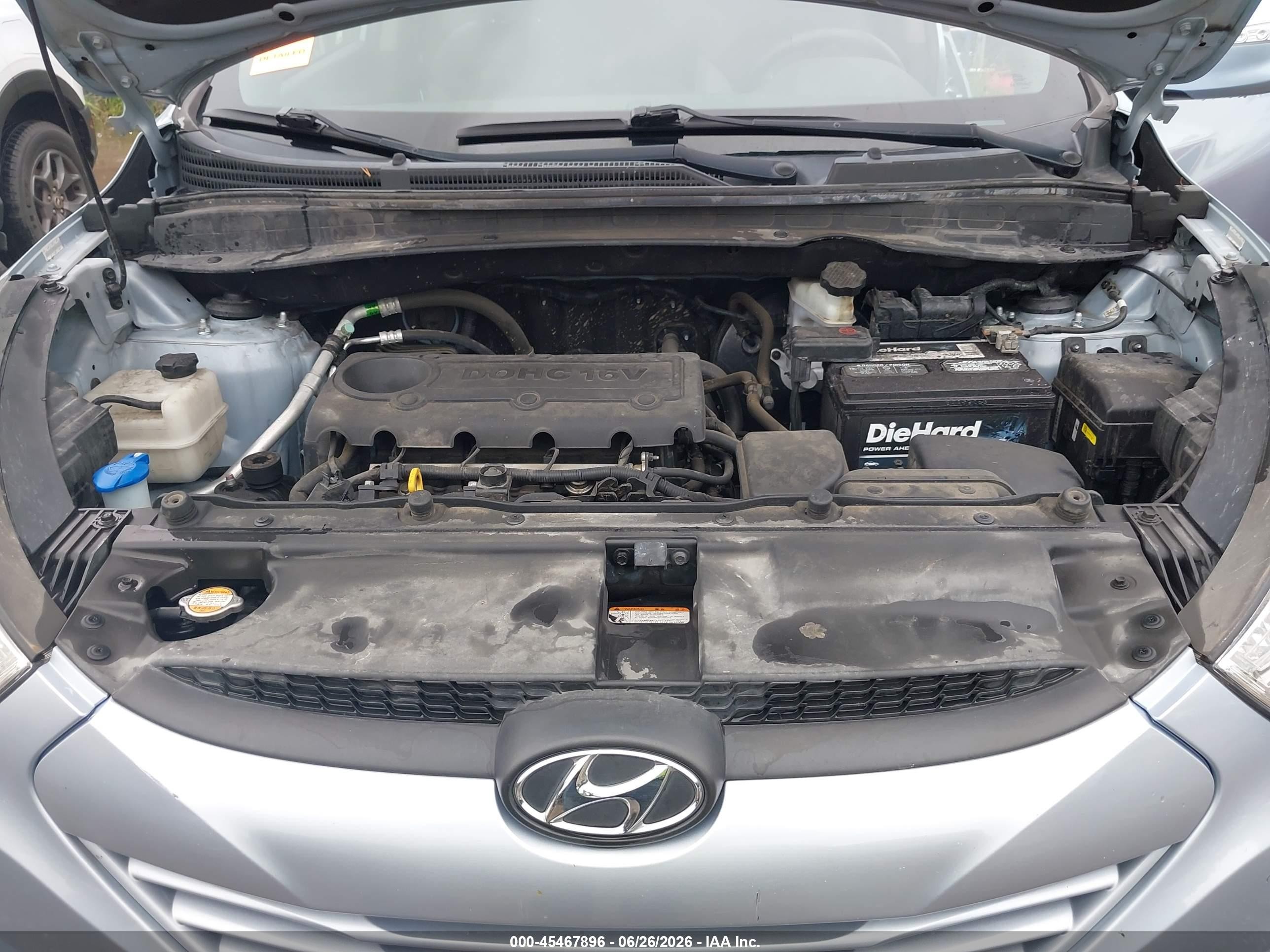 2012 Hyundai Tucson Gls Light Blue vin: KM8JU3AC6CU337087