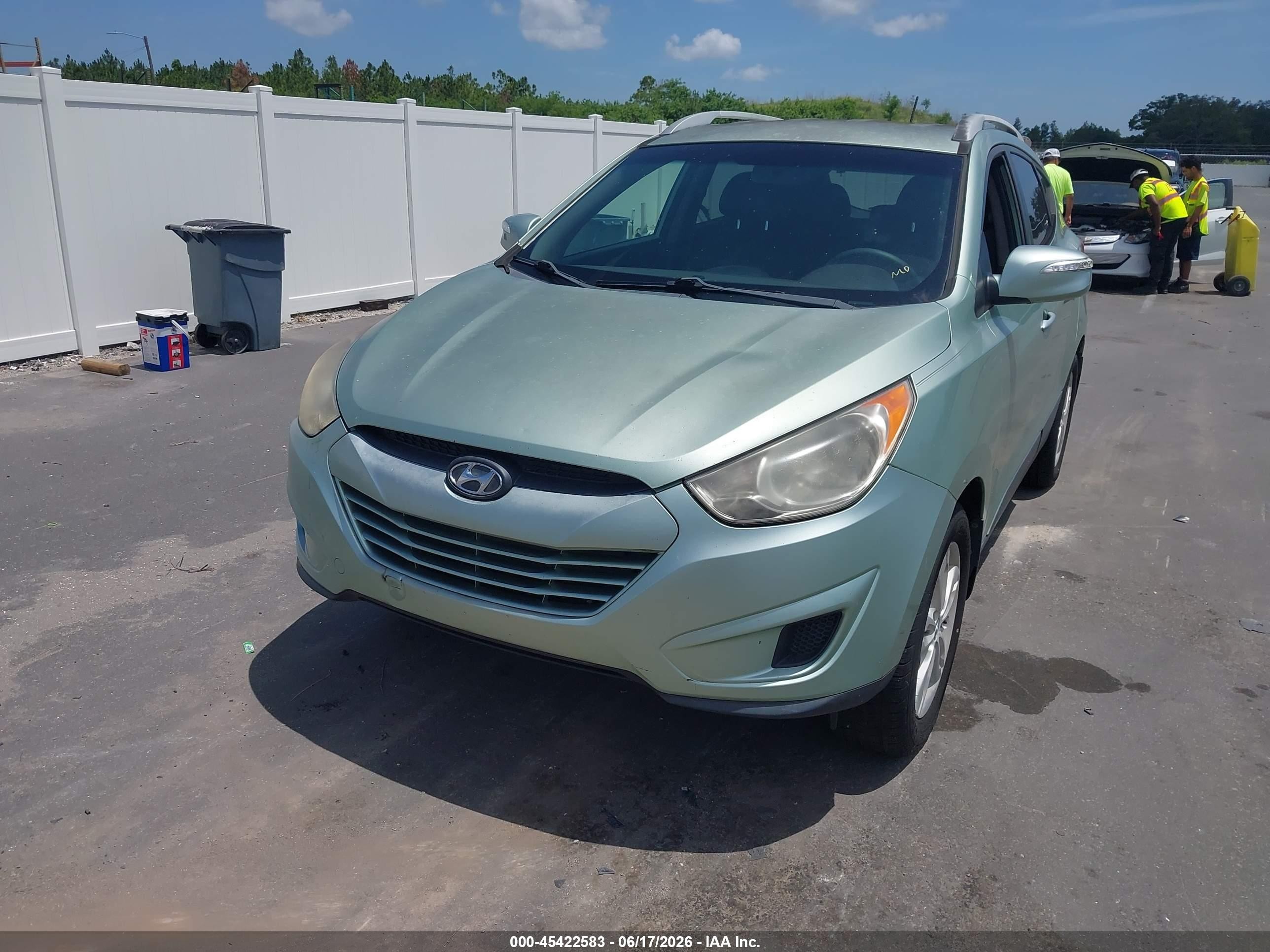 2012 Hyundai Tucson Gls Green vin: KM8JU3AC6CU339664