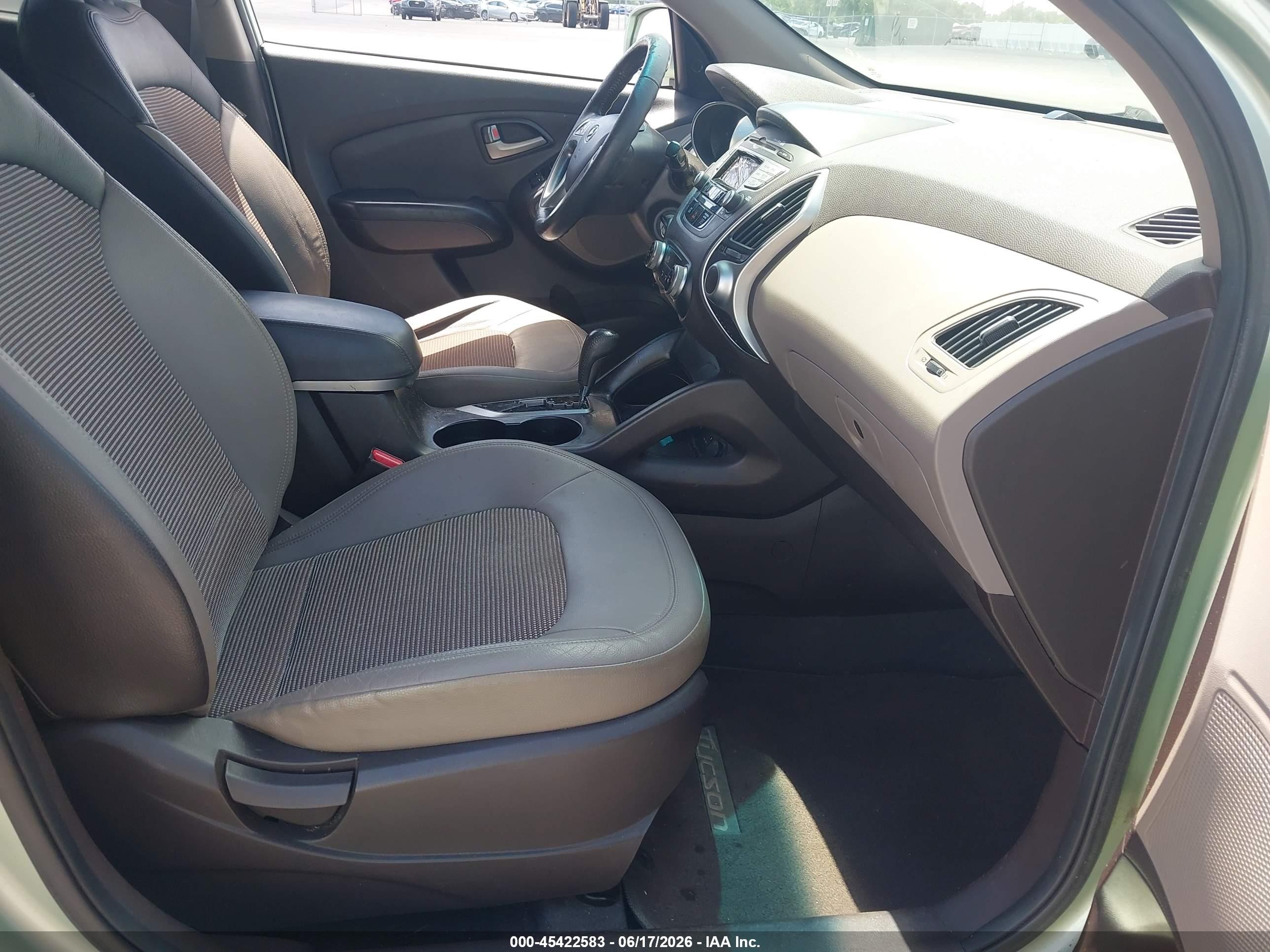 2012 Hyundai Tucson Gls Green vin: KM8JU3AC6CU339664