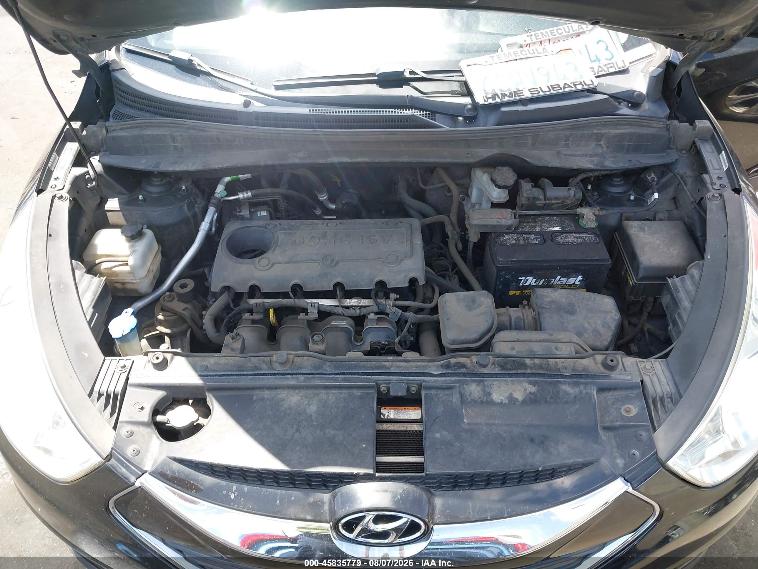 2012 Hyundai Tucson Limited Black vin: KM8JU3AC6CU360532
