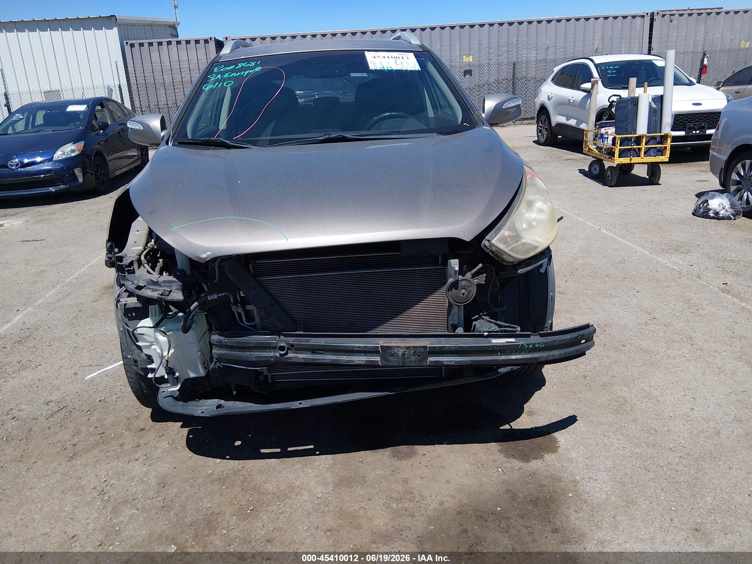 2012 Hyundai Tucson Gls Brown vin: KM8JU3AC6CU364371