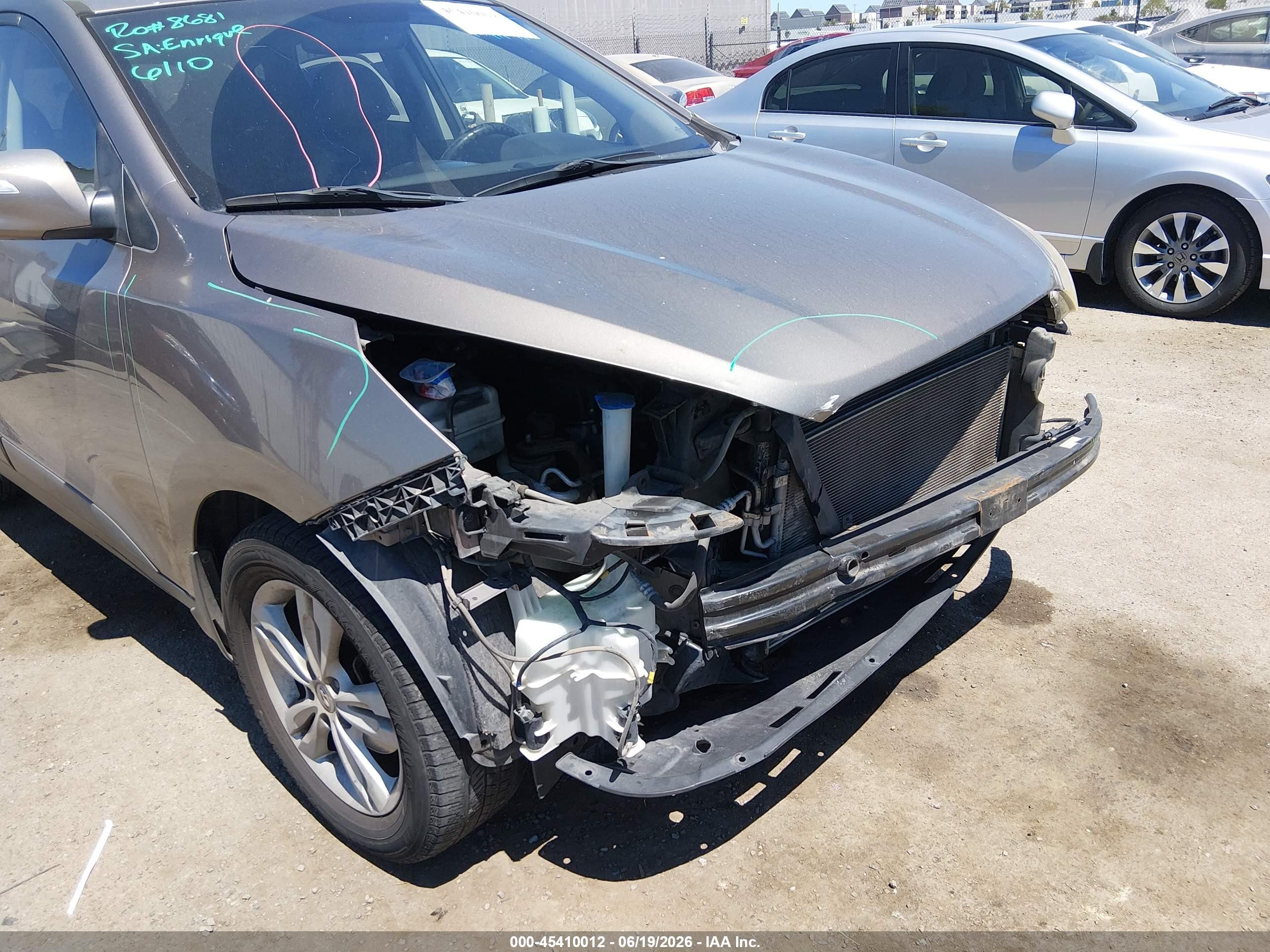 2012 Hyundai Tucson Gls Brown vin: KM8JU3AC6CU364371