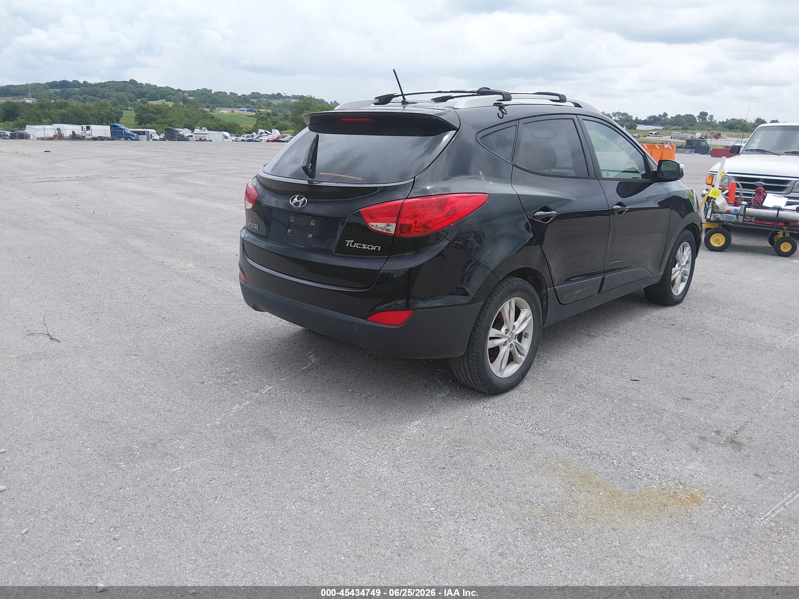 2012 Hyundai Tucson Gls Black vin: KM8JU3AC6CU377914