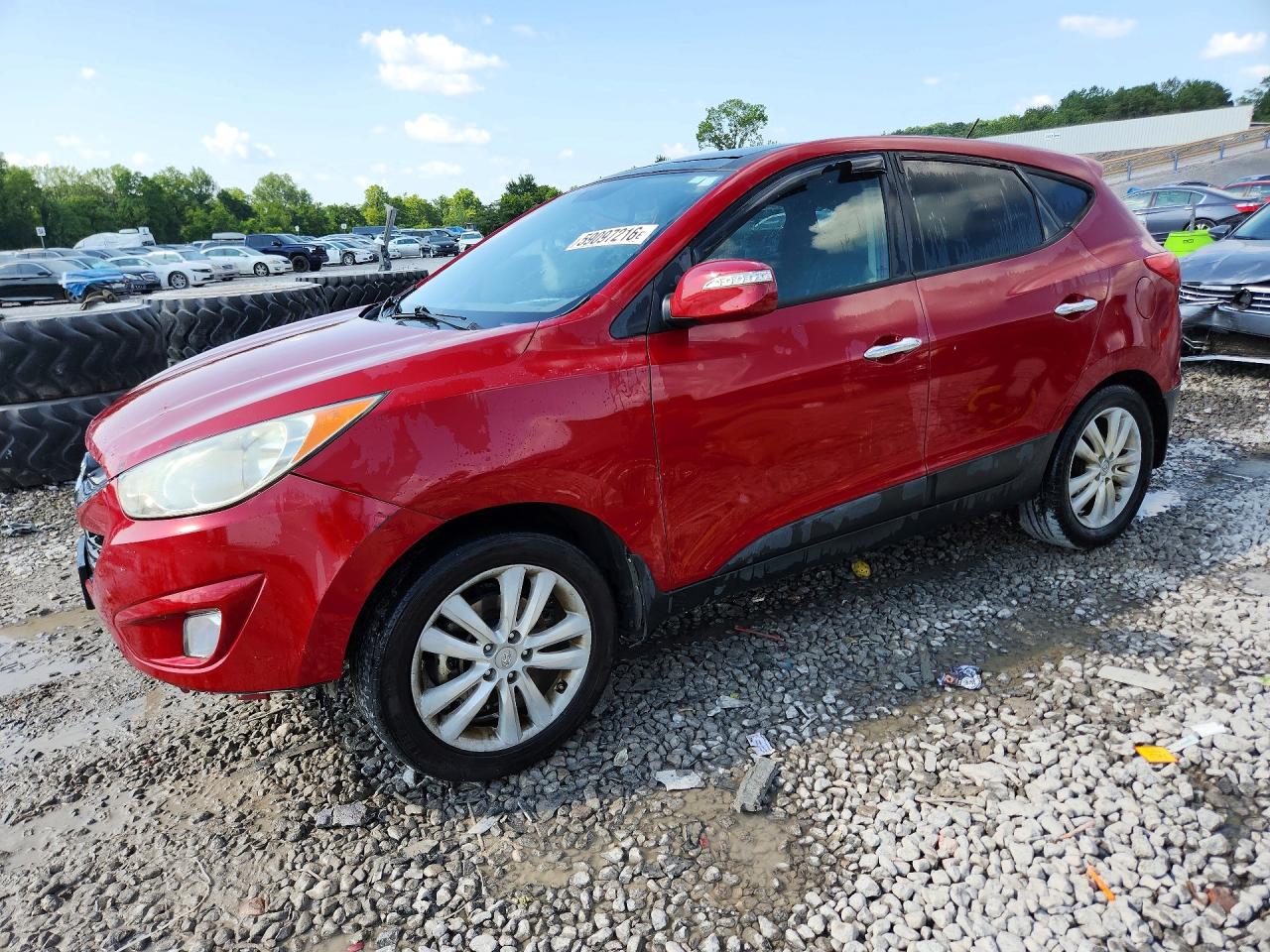 2012 Hyundai Tucson Limited Red vin: KM8JU3AC6CU385687