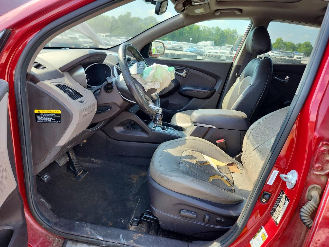 2012 Hyundai Tucson Limited Red vin: KM8JU3AC6CU385687