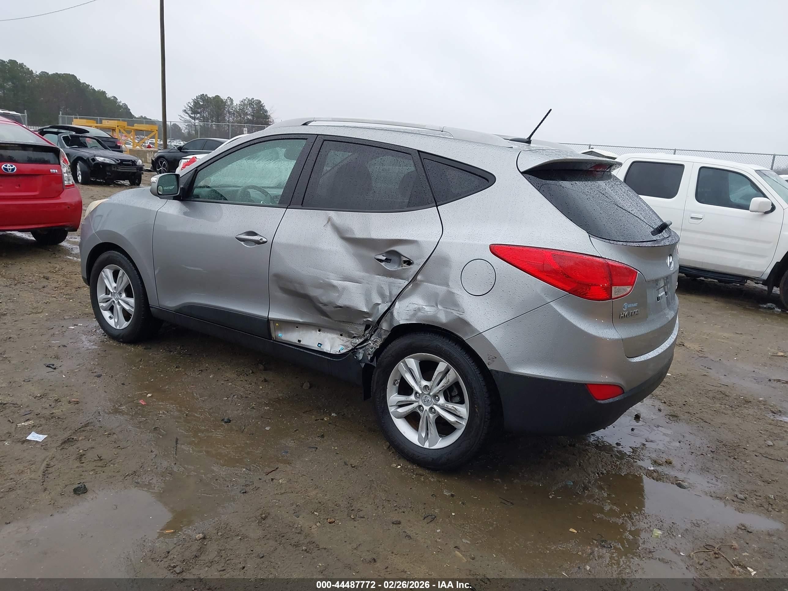 2012 Hyundai Tucson Gls Gray vin: KM8JU3AC6CU442793