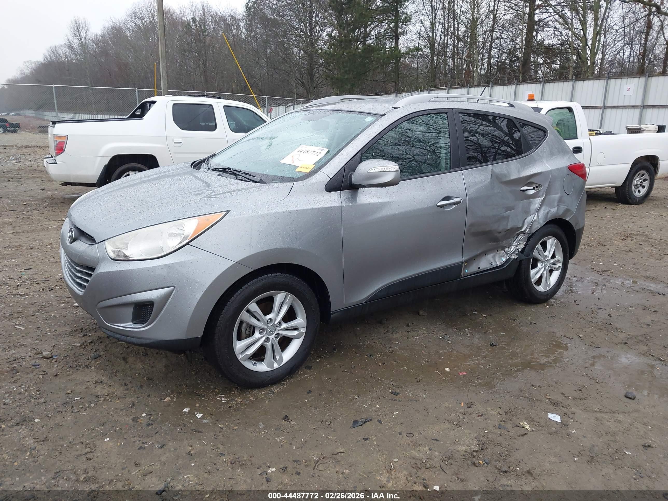 2012 Hyundai Tucson Gls Gray vin: KM8JU3AC6CU442793