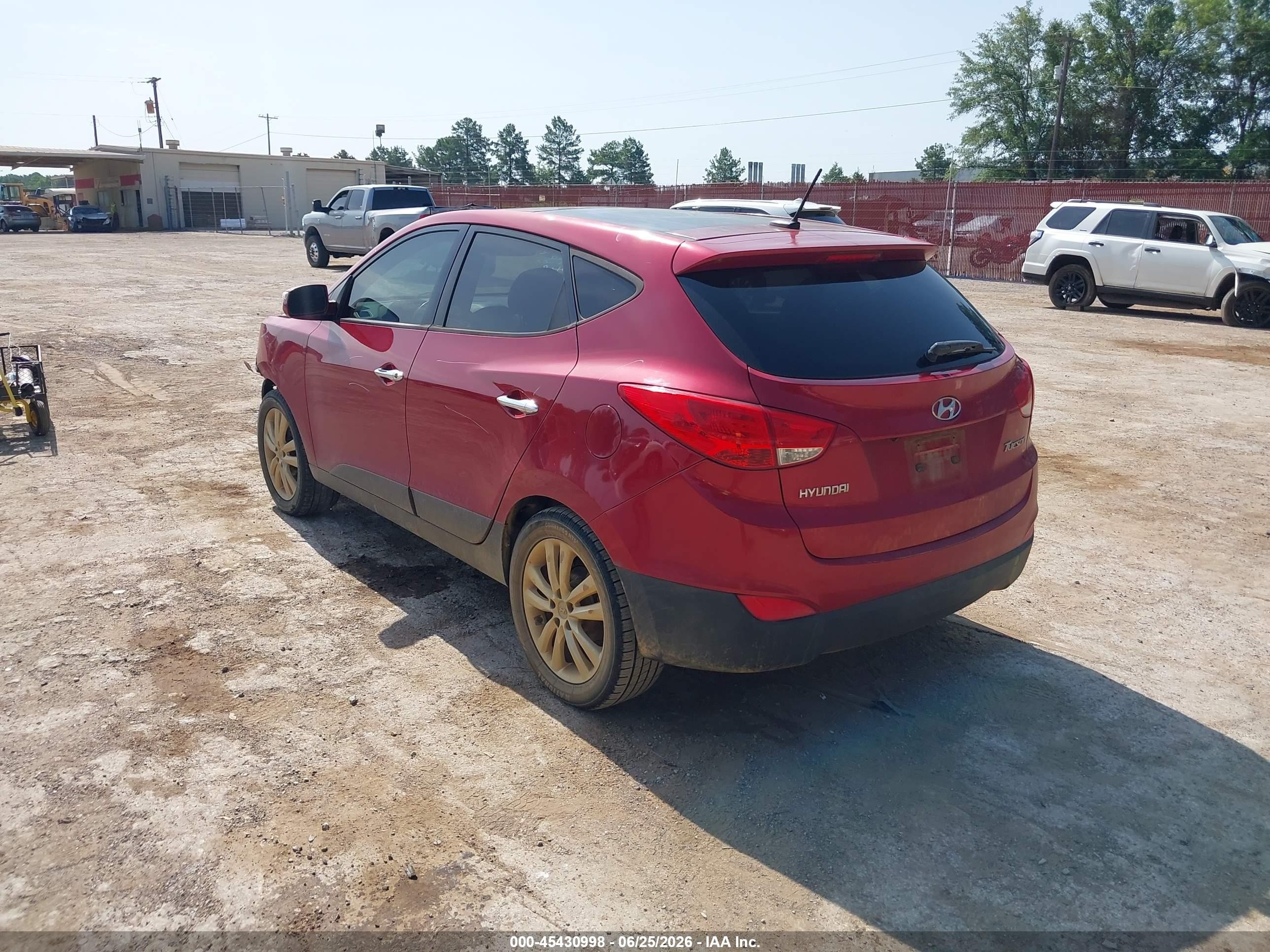 2012 Hyundai Tucson Limited Burgundy vin: KM8JU3AC6CU499849