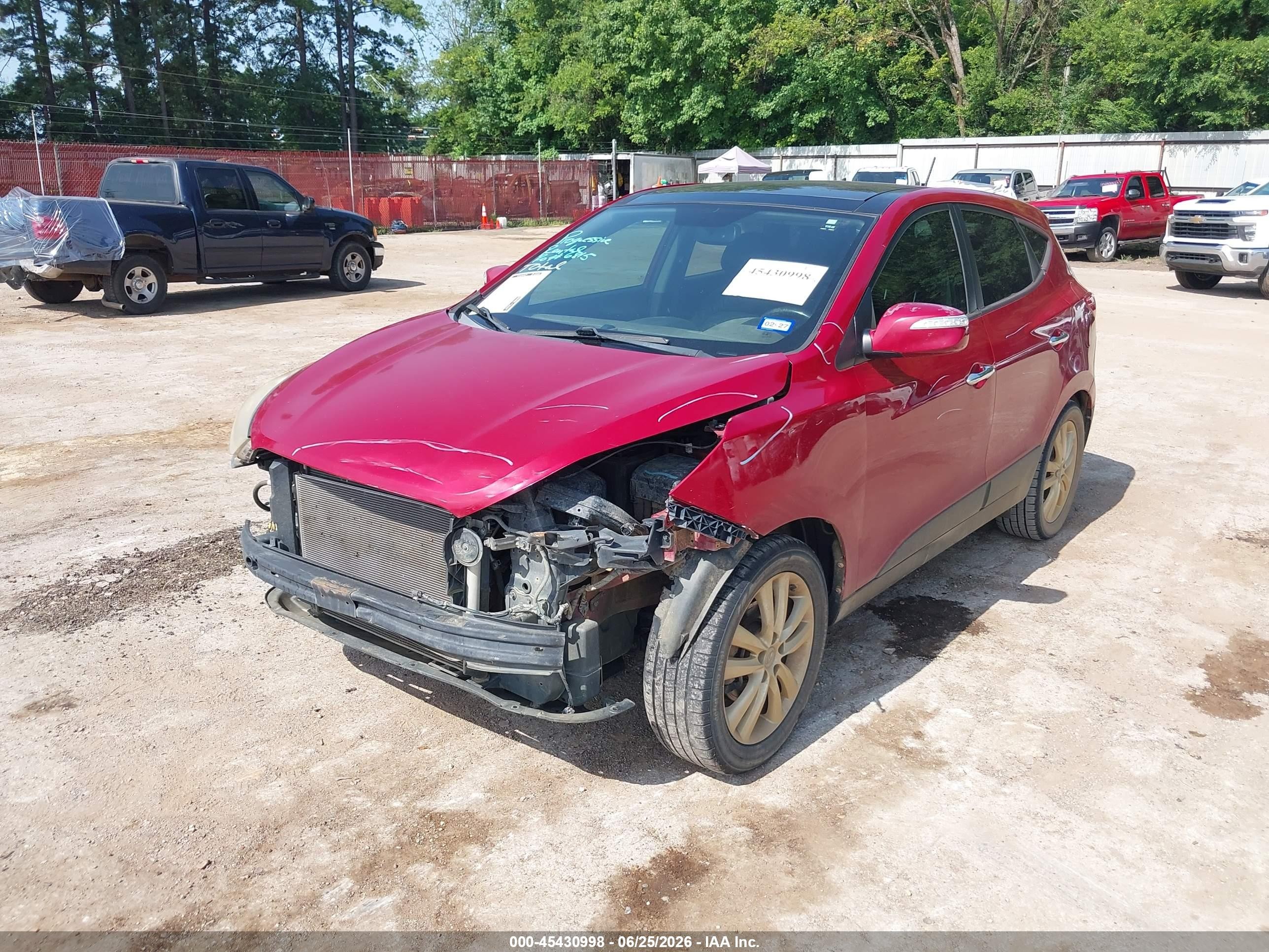 2012 Hyundai Tucson Limited Burgundy vin: KM8JU3AC6CU499849