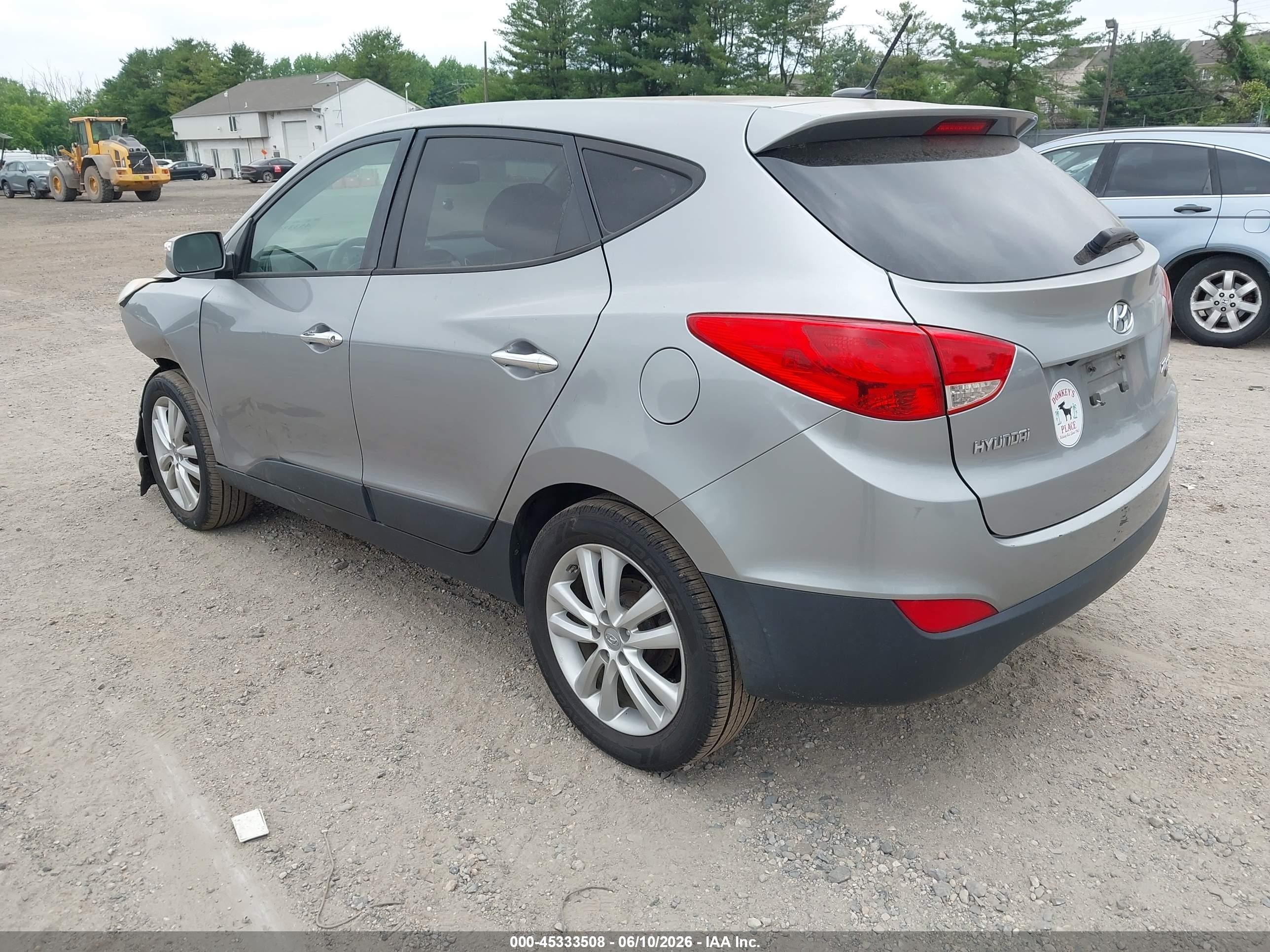 2012 Hyundai Tucson Limited Silver vin: KM8JU3AC6CU529934