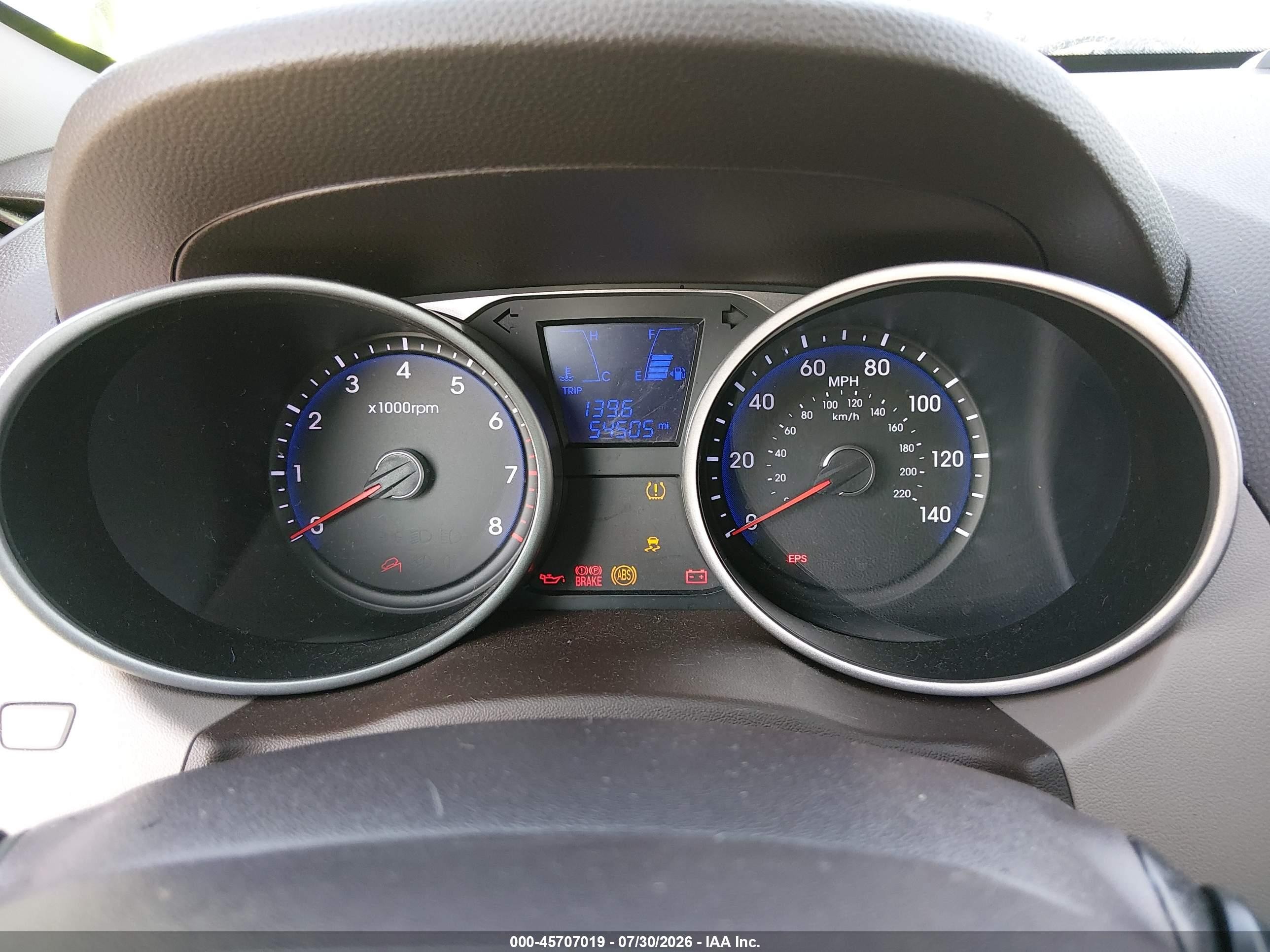 2013 Hyundai Tucson Limited Blue vin: KM8JU3AC6DU567763