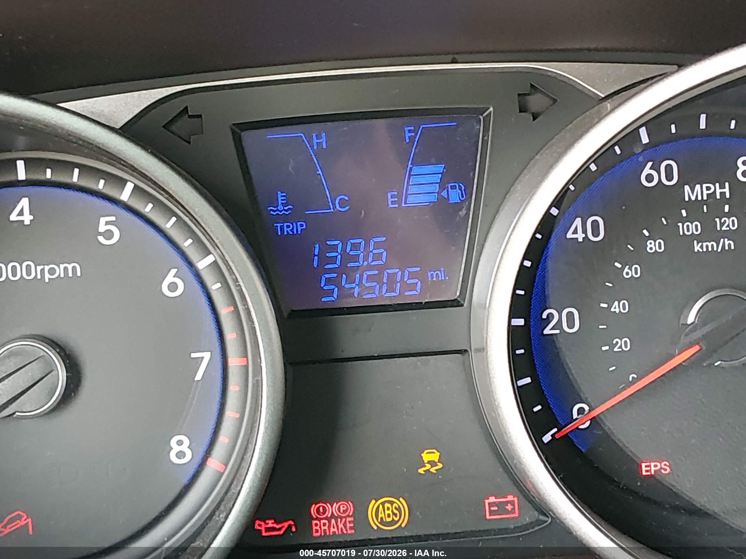 2013 Hyundai Tucson Limited Blue vin: KM8JU3AC6DU567763