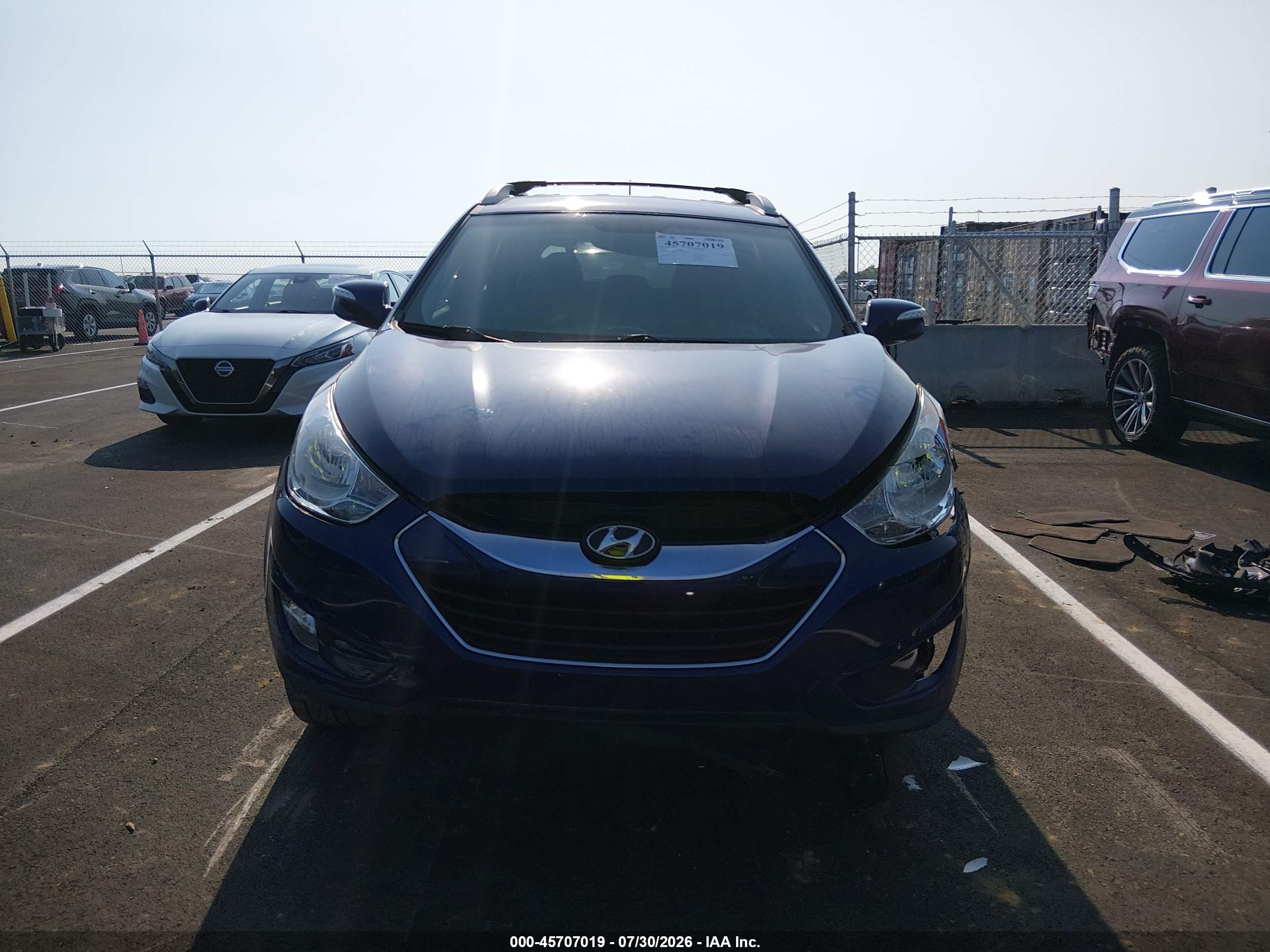 2013 Hyundai Tucson Limited Blue vin: KM8JU3AC6DU567763