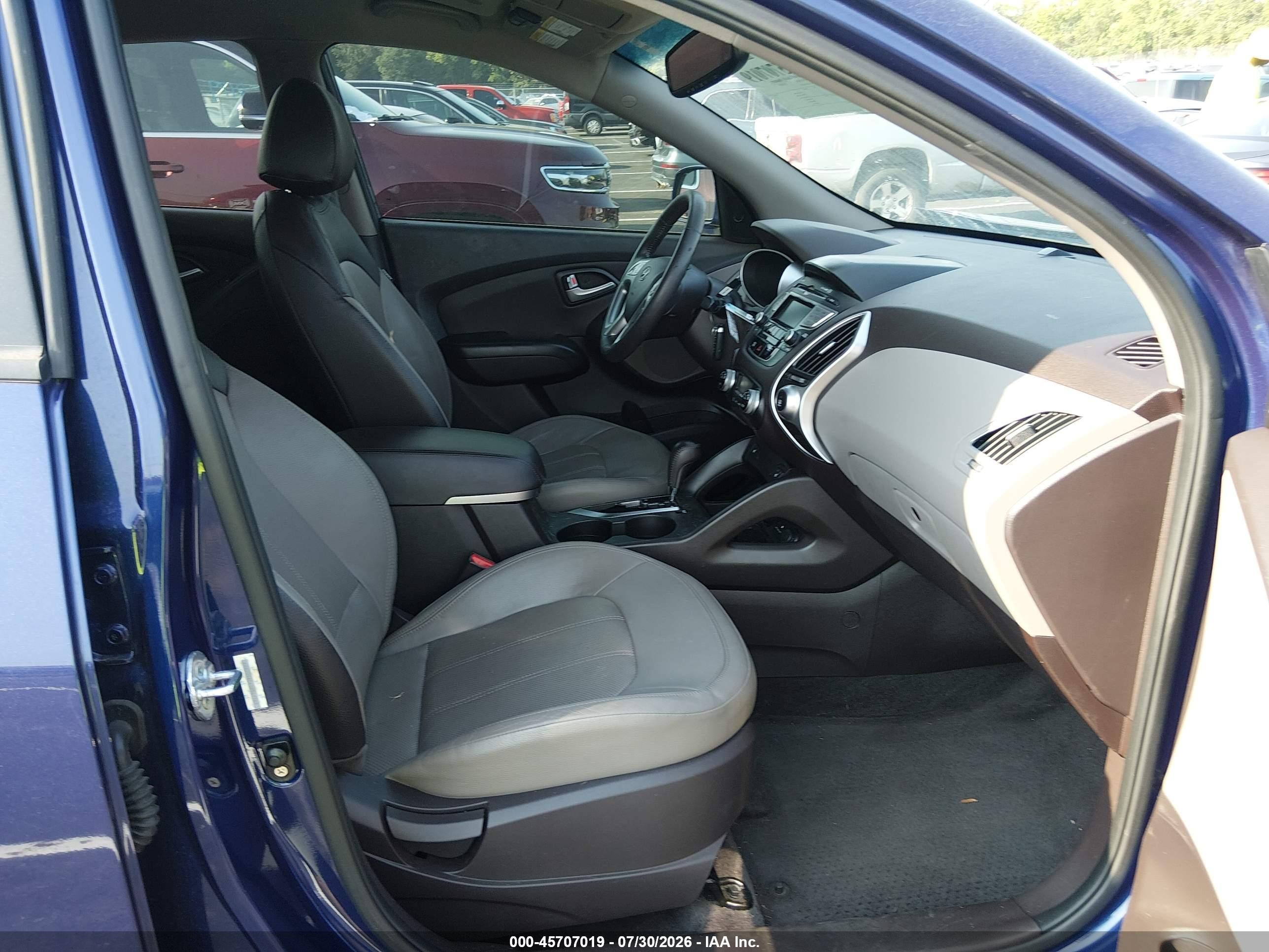 2013 Hyundai Tucson Limited Blue vin: KM8JU3AC6DU567763