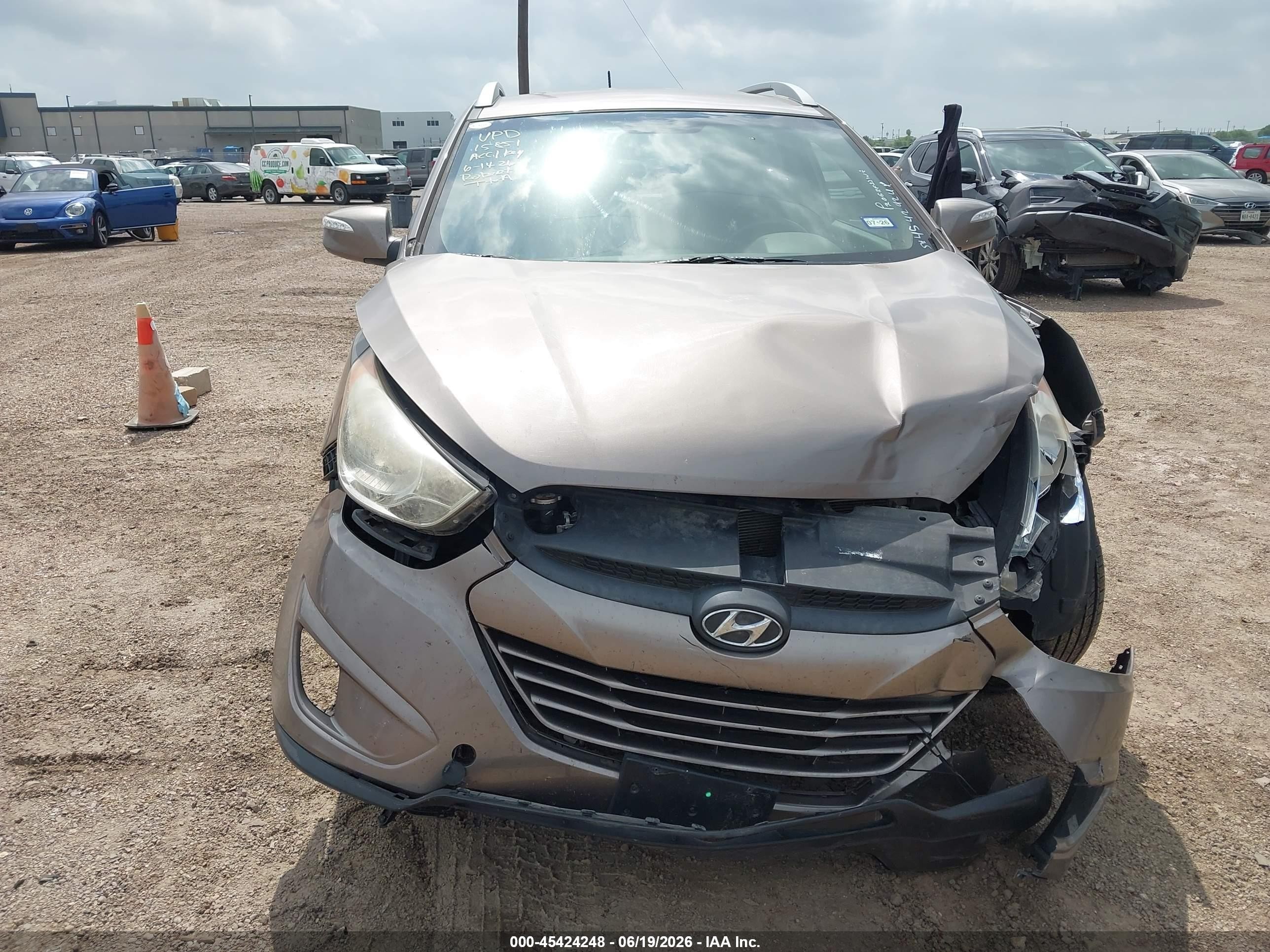 2013 Hyundai Tucson Gls Коричневый vin: KM8JU3AC6DU579931