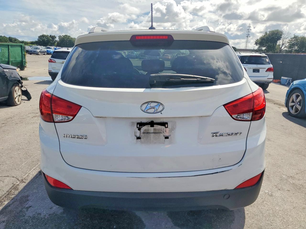 2013 Hyundai Tucson Gls White vin: KM8JU3AC6DU637858