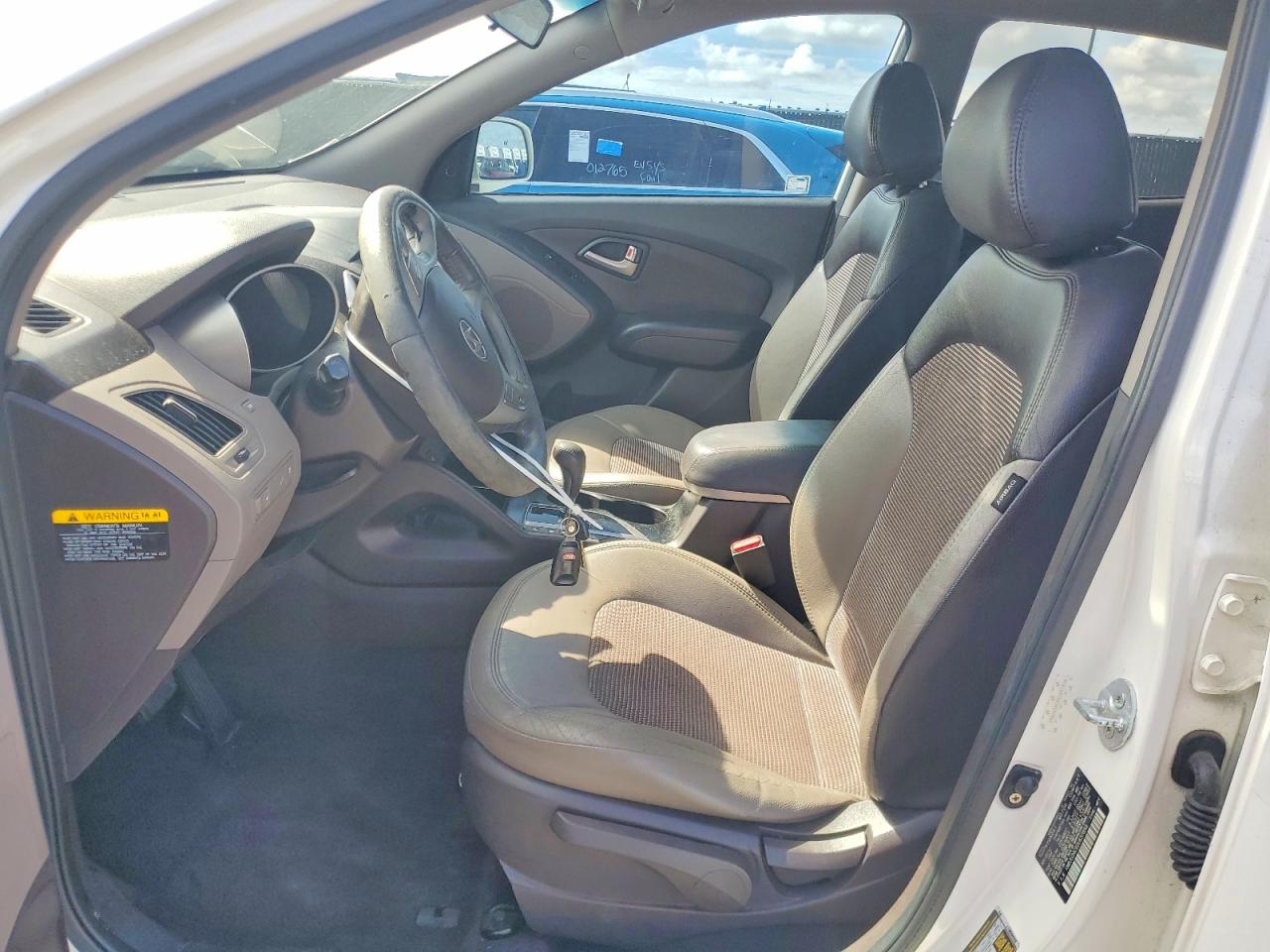 2013 Hyundai Tucson Gls White vin: KM8JU3AC6DU637858