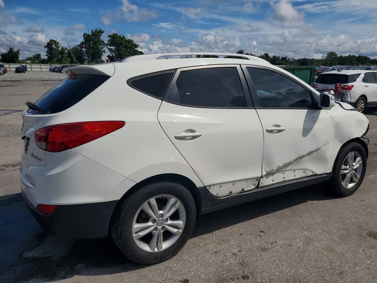 2013 Hyundai Tucson Gls White vin: KM8JU3AC6DU637858