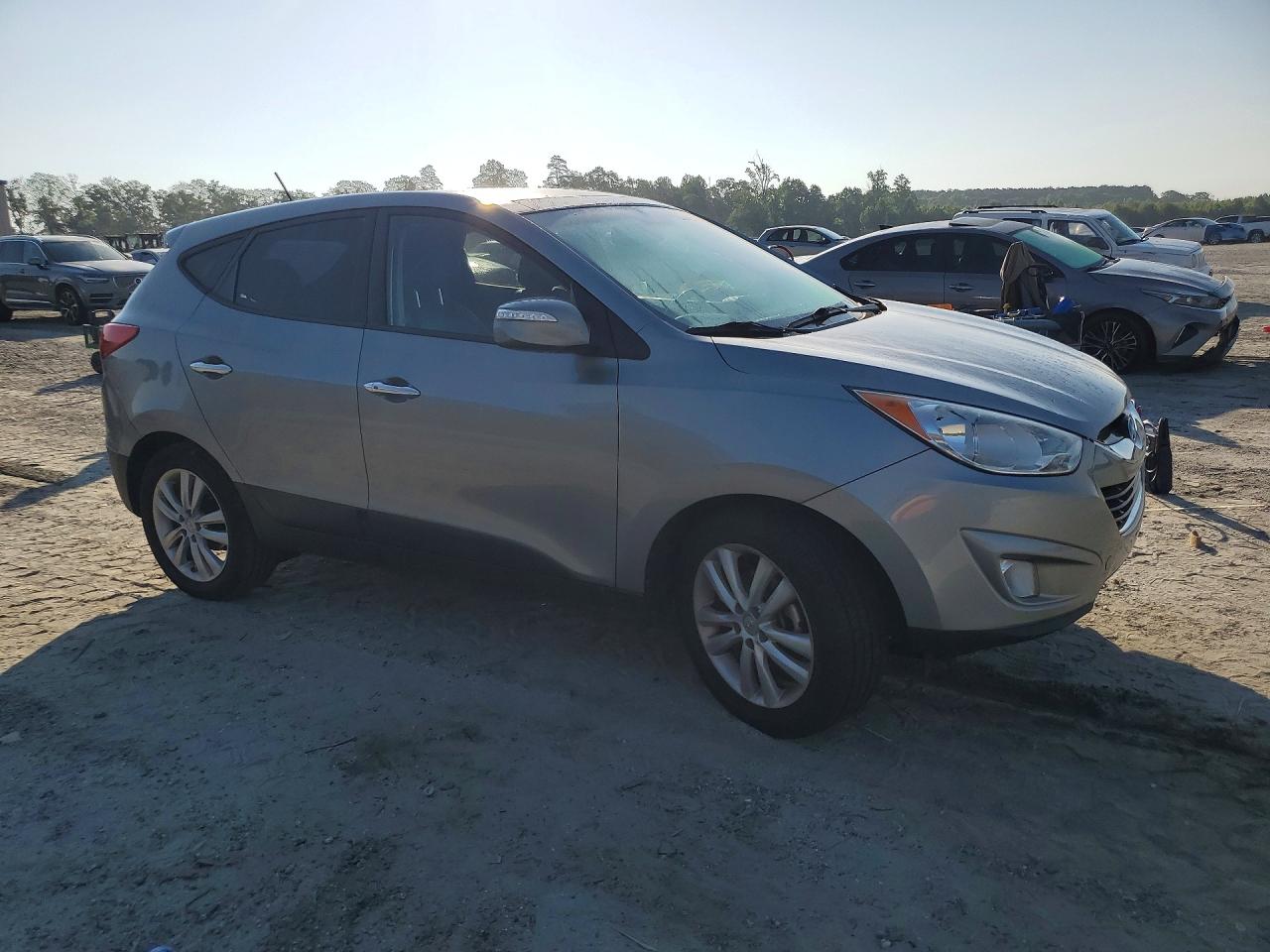 2013 Hyundai Tucson Limited Gray vin: KM8JU3AC6DU665238