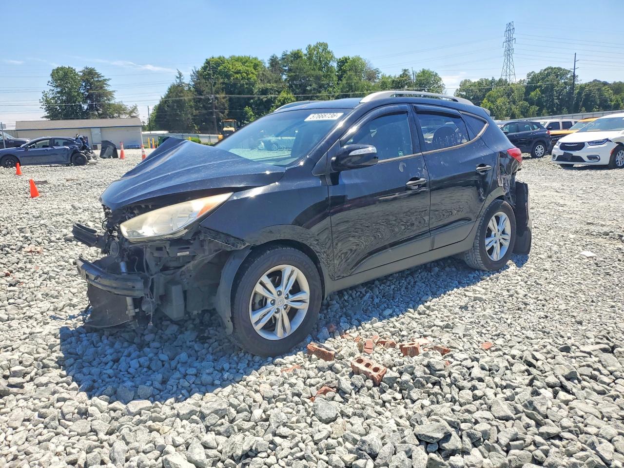 2013 Hyundai Tucson Gls Black vin: KM8JU3AC6DU671511