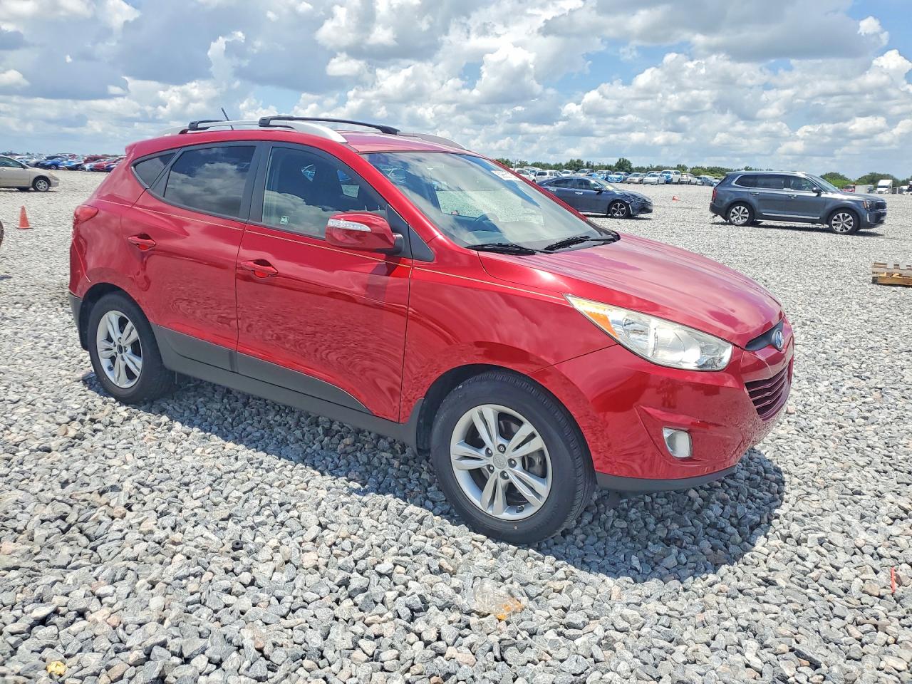 2013 Hyundai Tucson Gls Red vin: KM8JU3AC6DU689572