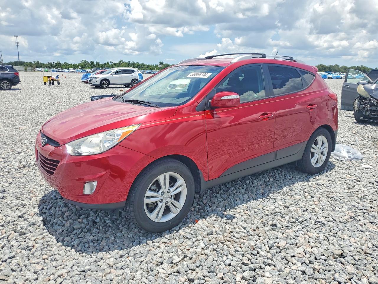 2013 Hyundai Tucson Gls Red vin: KM8JU3AC6DU689572
