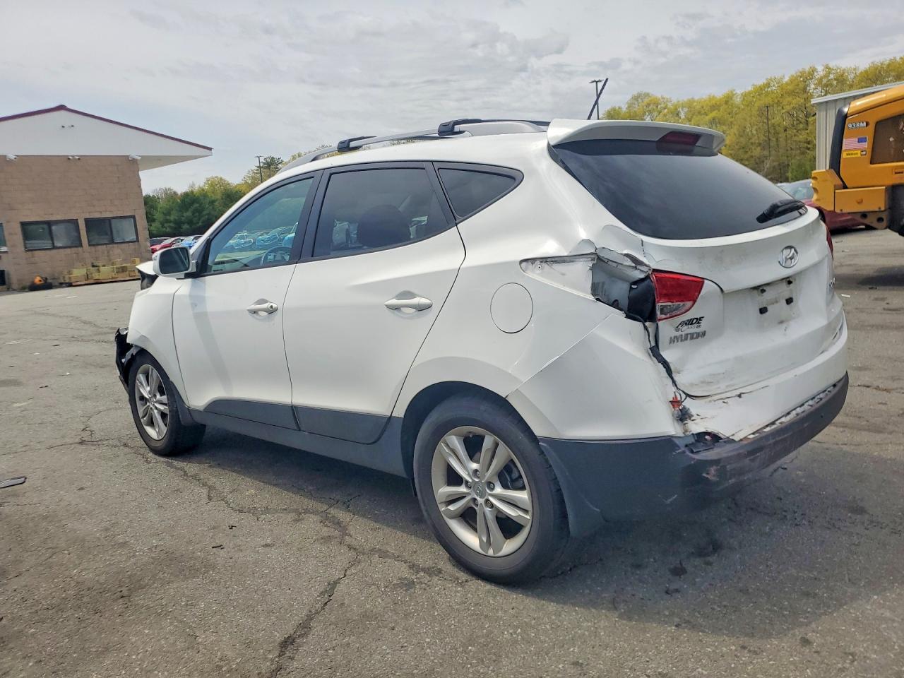 2013 Hyundai Tucson Gls White vin: KM8JU3AC6DU695744