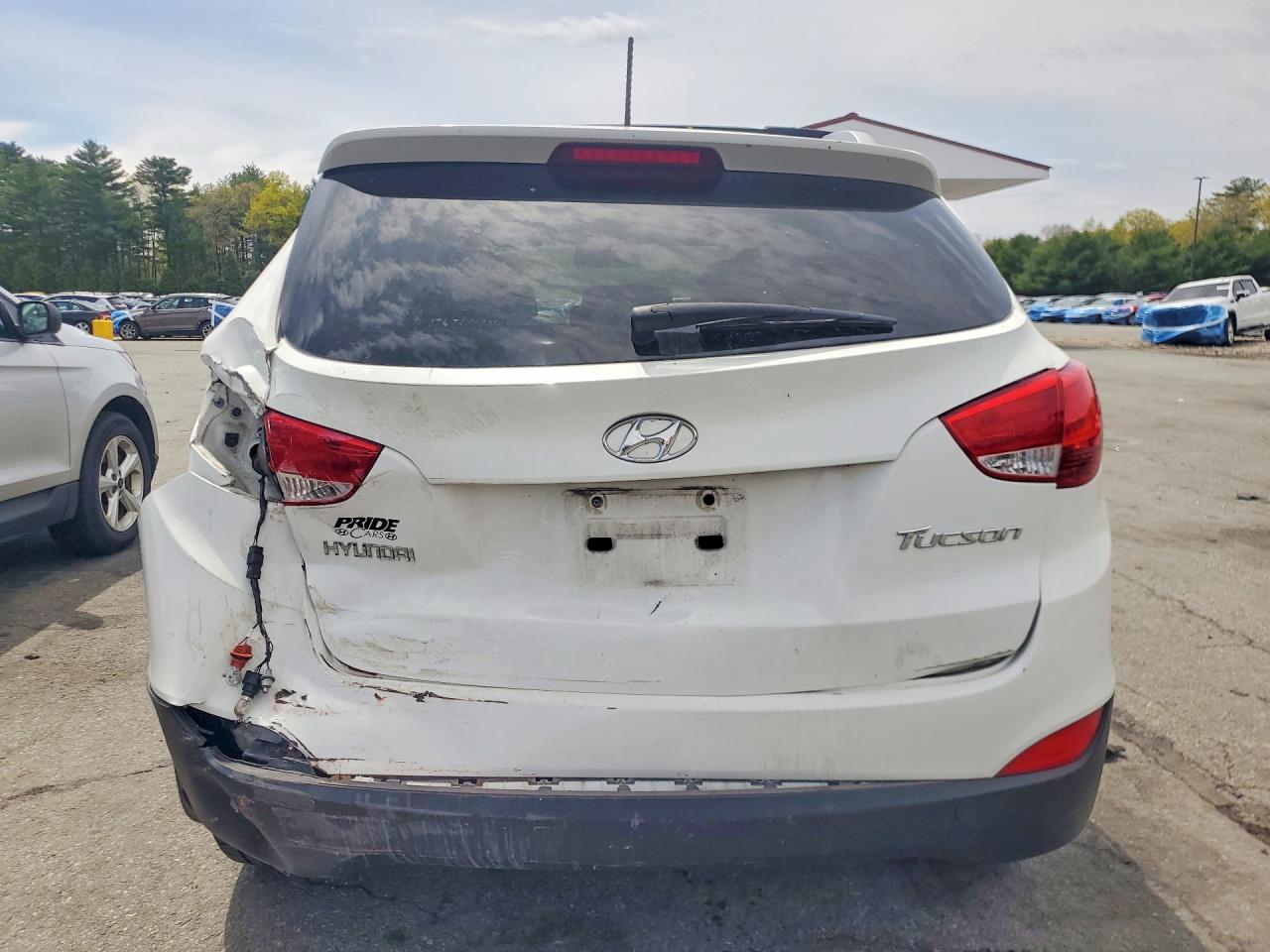 2013 Hyundai Tucson Gls White vin: KM8JU3AC6DU695744