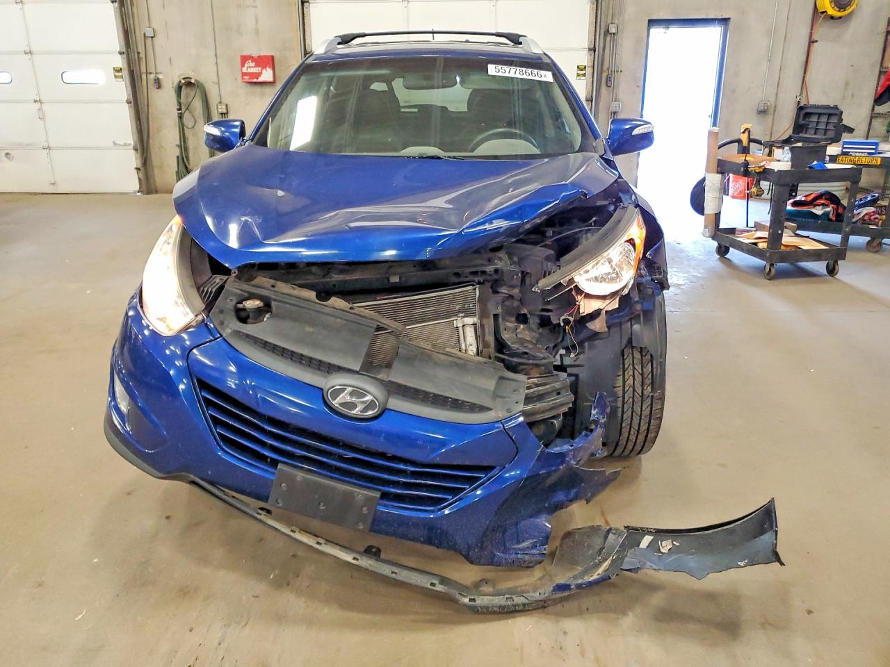 2013 Hyundai Tucson Gls Blue vin: KM8JU3AC6DU769907