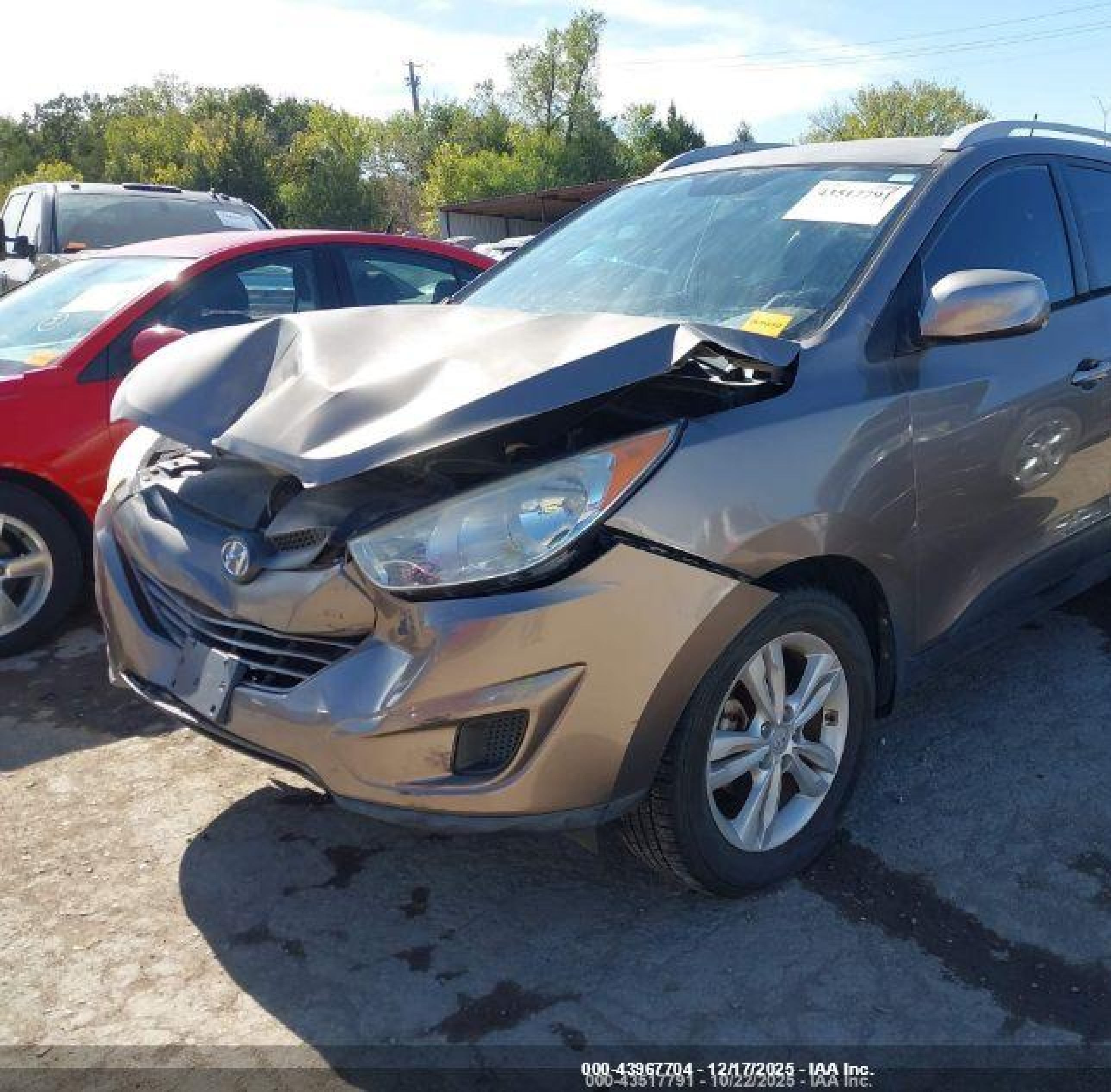2011 Hyundai Tucson Gls Gray vin: KM8JU3AC7BU125653